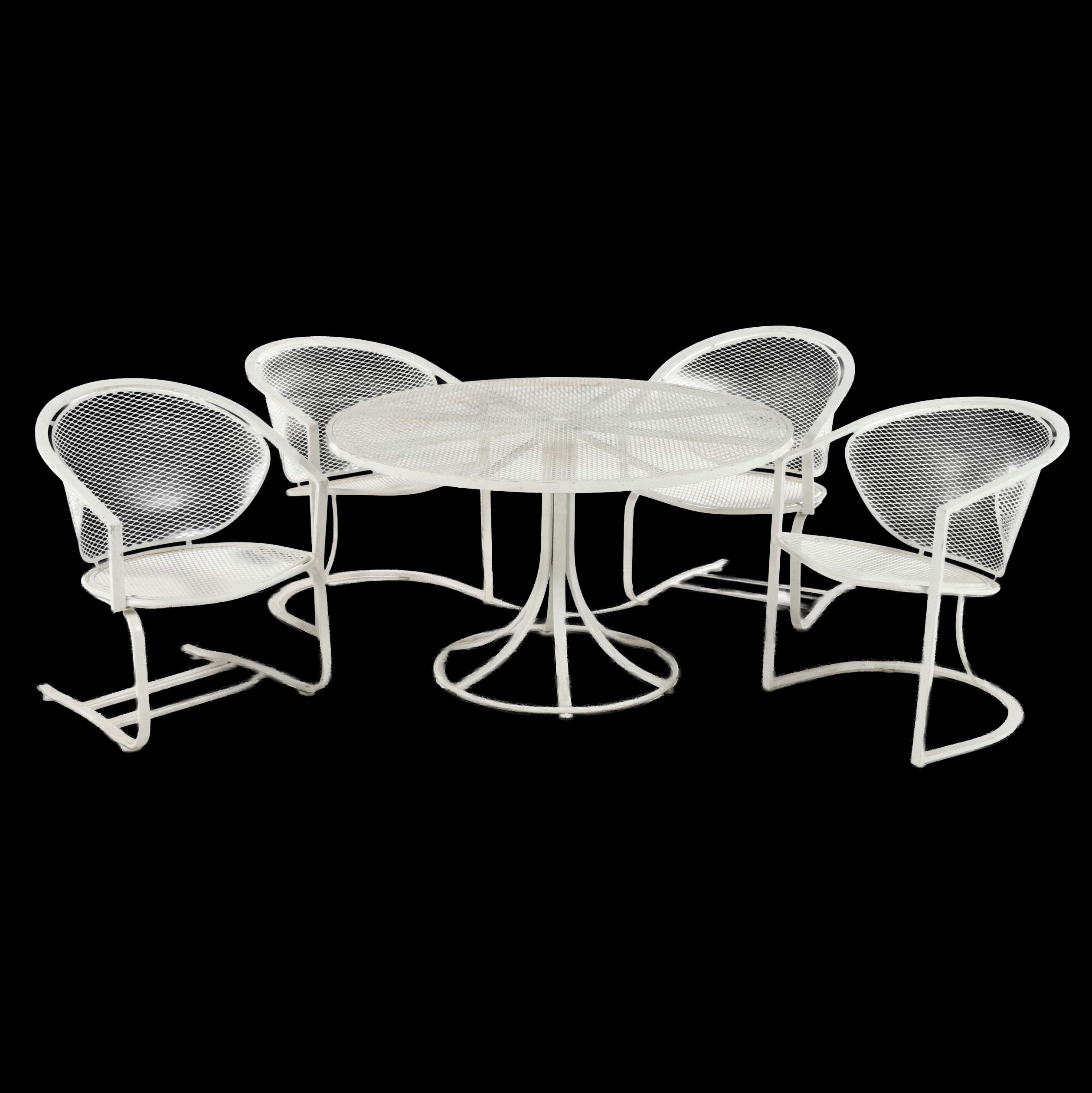 Five-Piece Metal Mesh Patio Dining Set