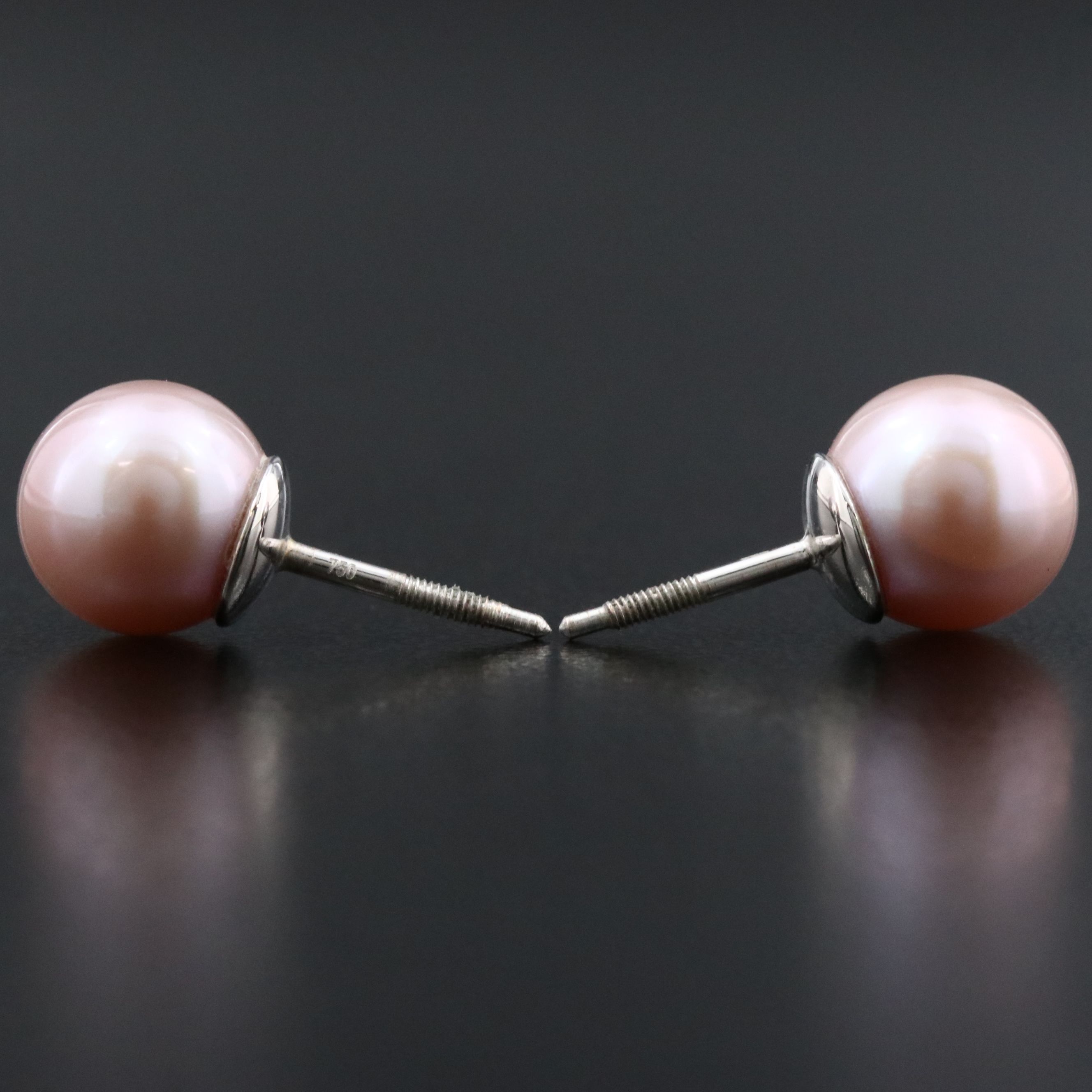 18K Pearl Front-Back Earrings