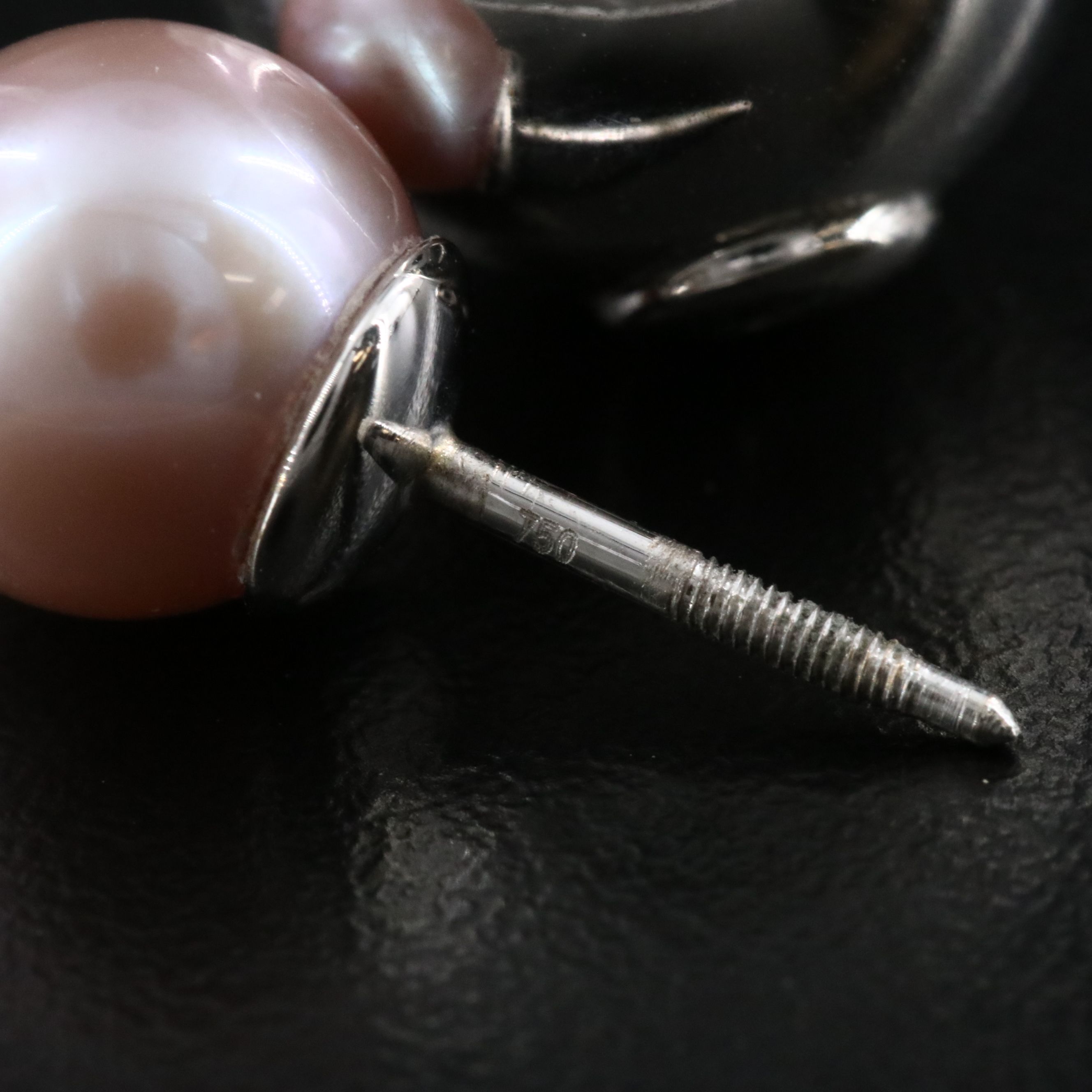 18K Pearl Front-Back Earrings