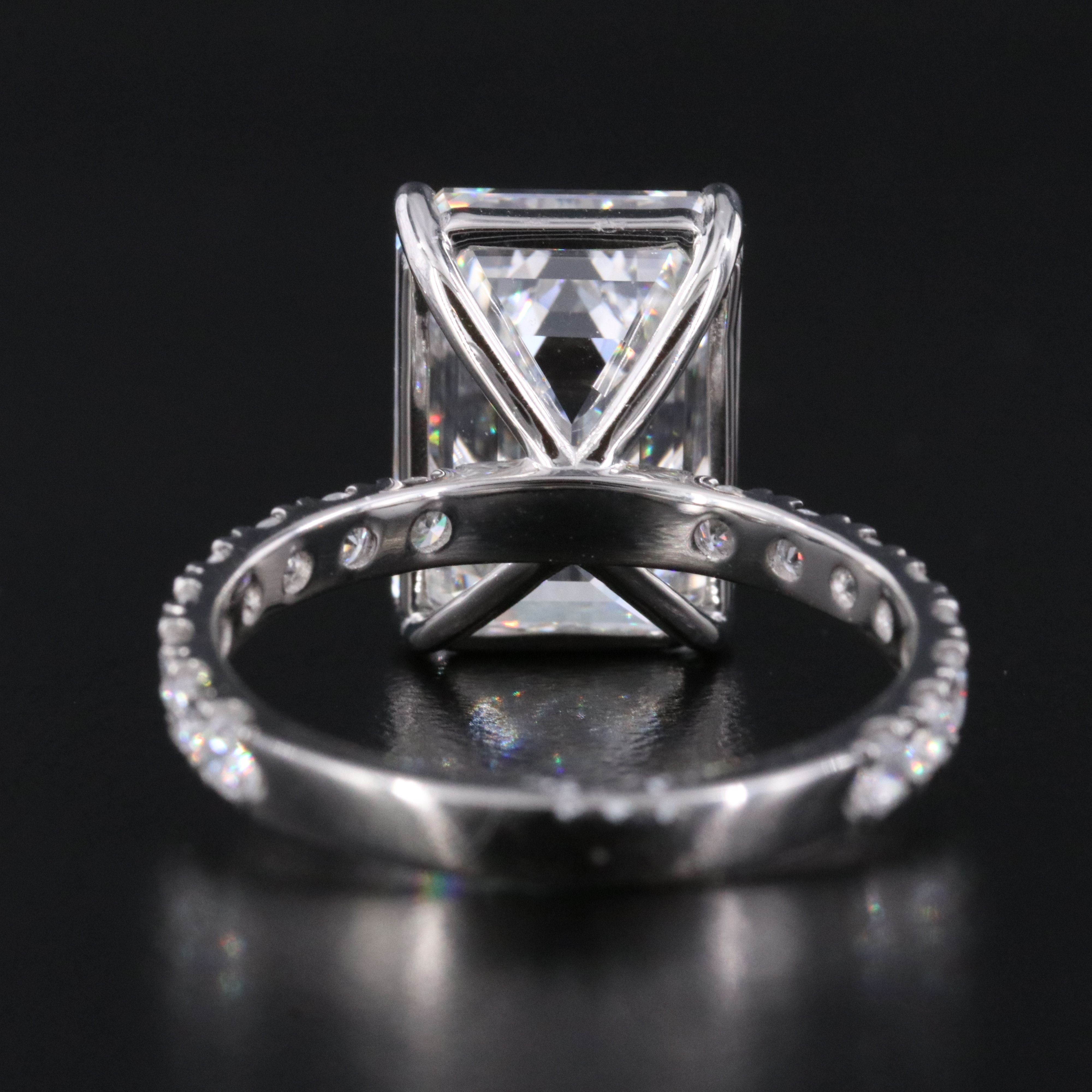 Platinum 7.23 CTW Lab Grown Diamond Ring with IGI Report