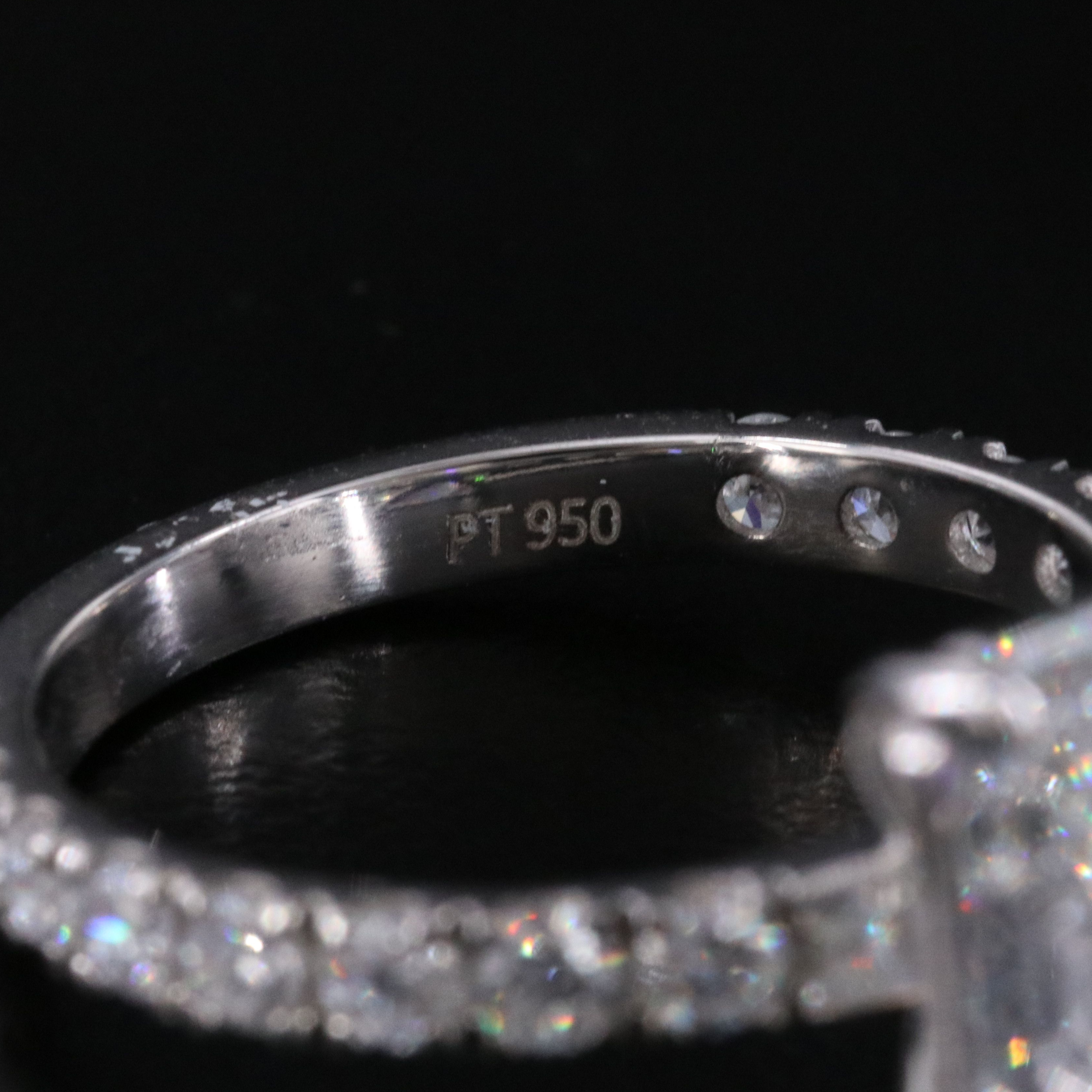 Platinum 7.23 CTW Lab Grown Diamond Ring with IGI Report