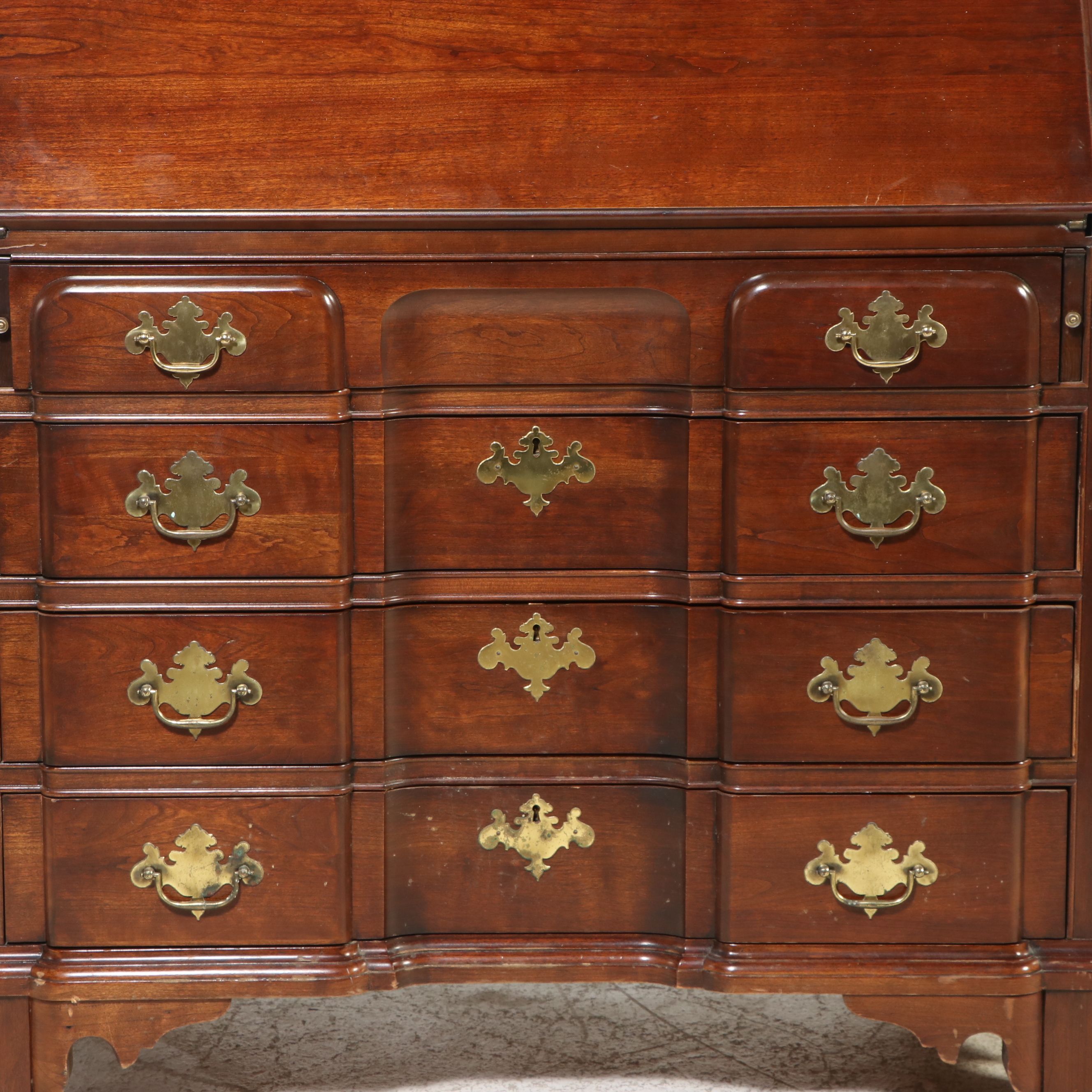 Chippendale Style Secretary Desk, Late 20th to Early 21st Century