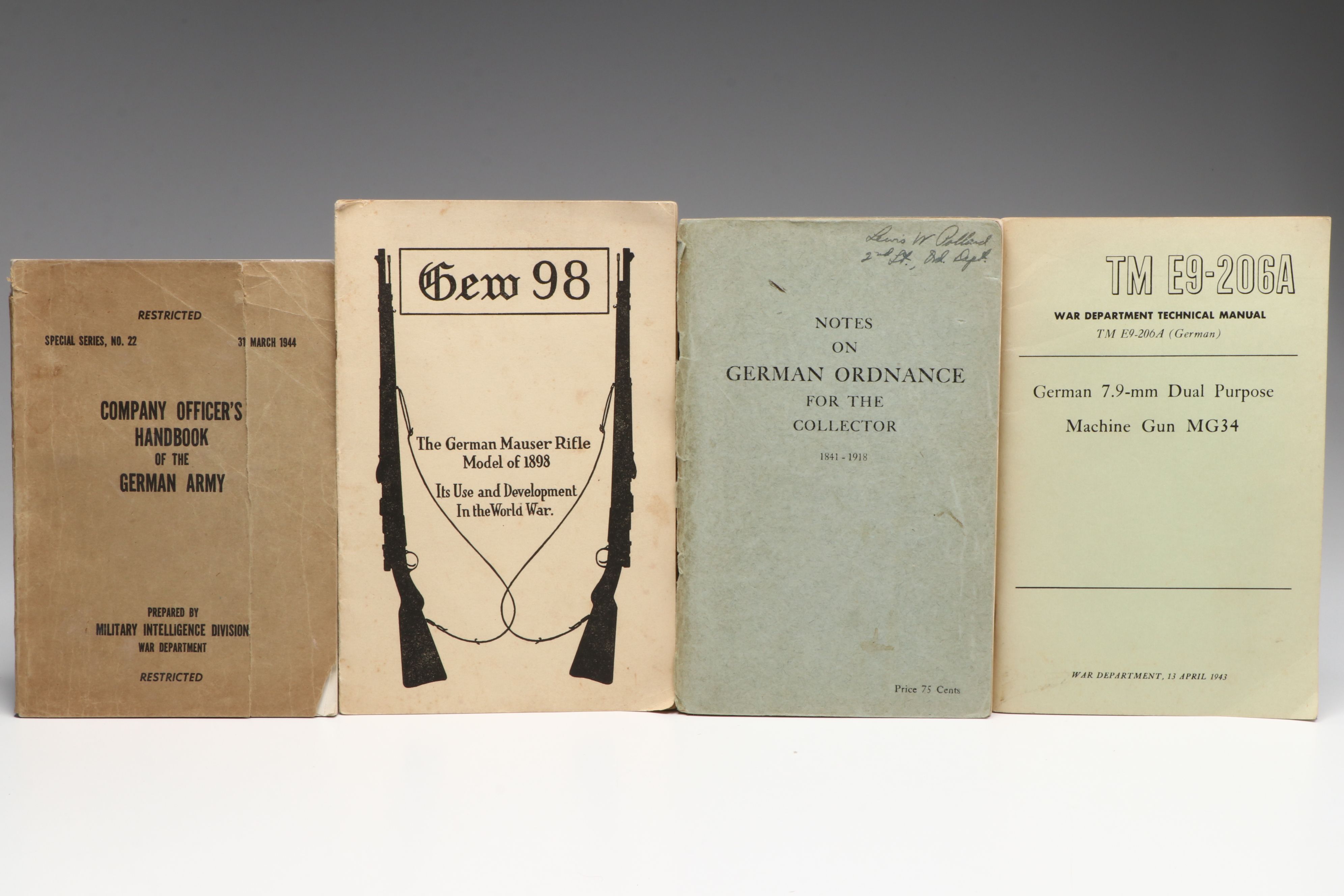 World War II U.S., Finnish and German Training Manuals and More, 1921-1944