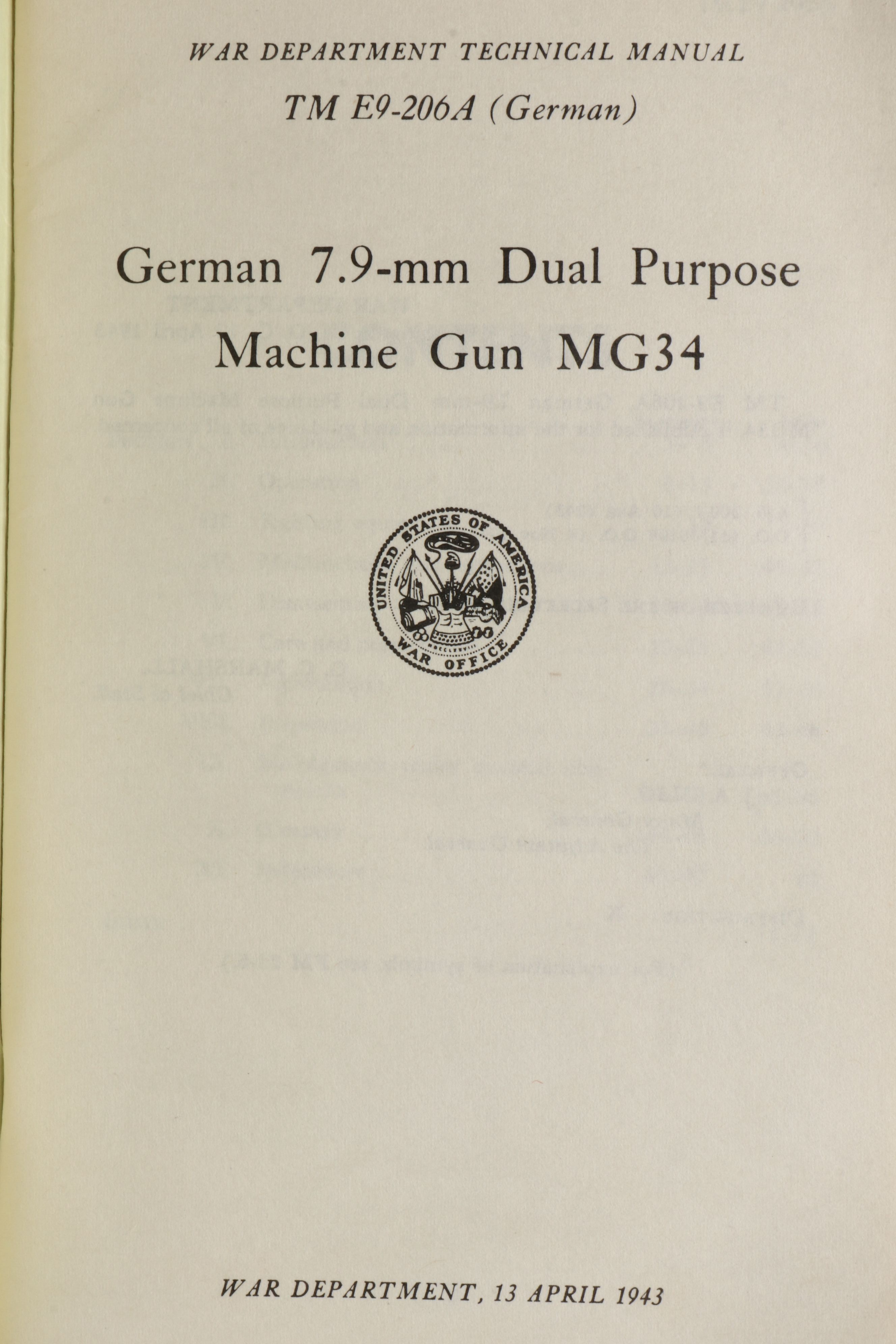 World War II U.S., Finnish and German Training Manuals and More, 1921-1944