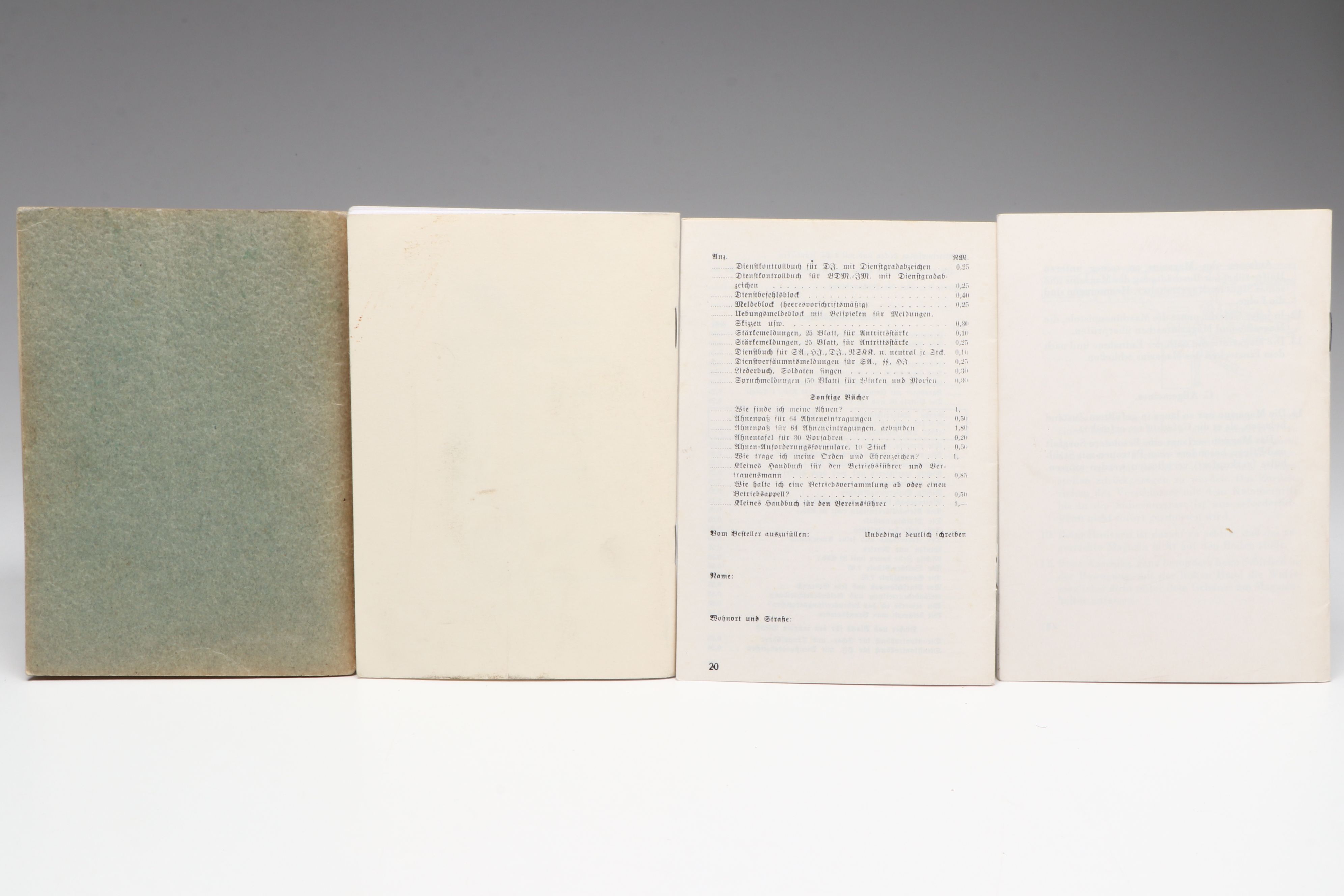 World War II U.S., Finnish and German Training Manuals and More, 1921-1944