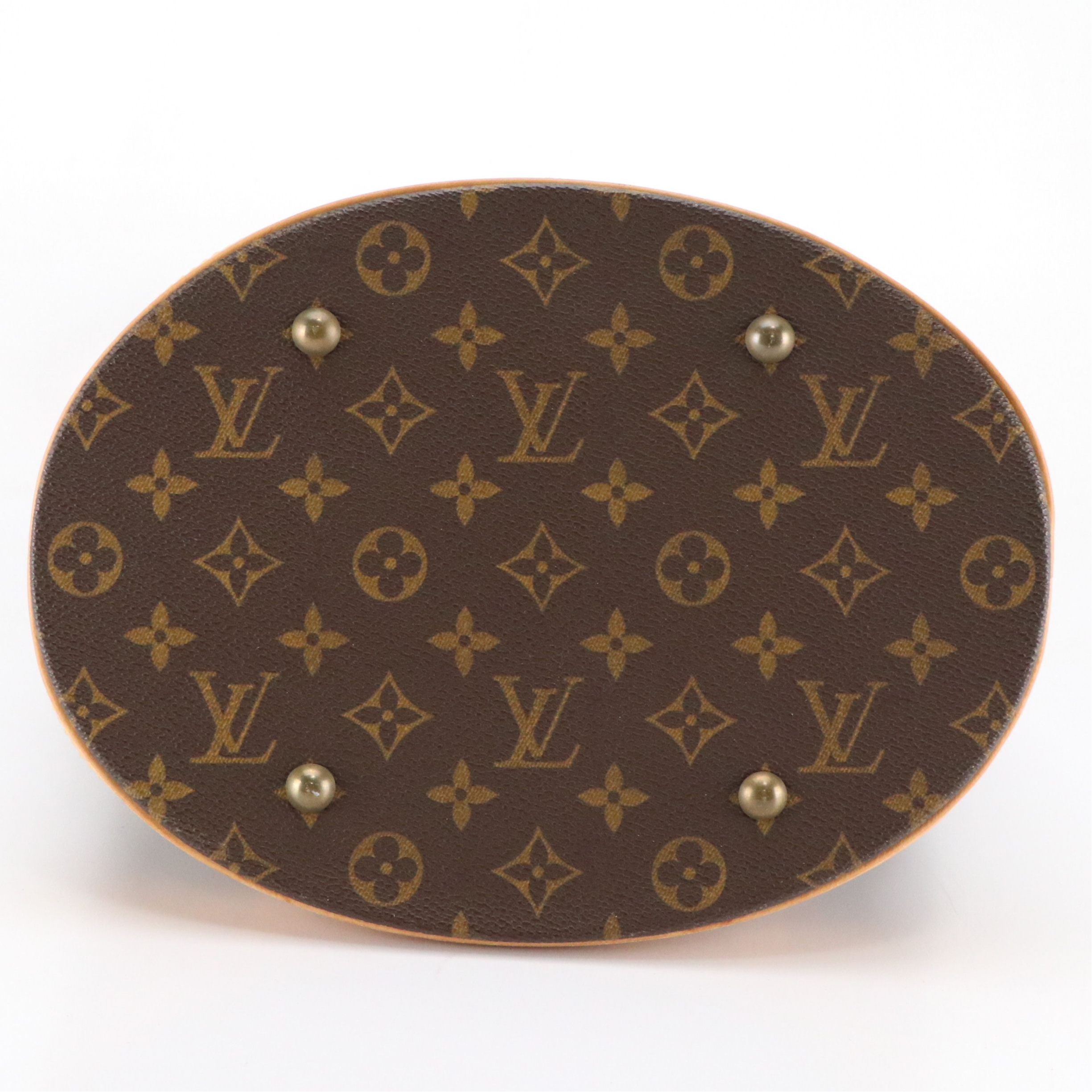 Louis Vuitton Bucket Bag GM in Monogram Canvas and Vachetta Leather