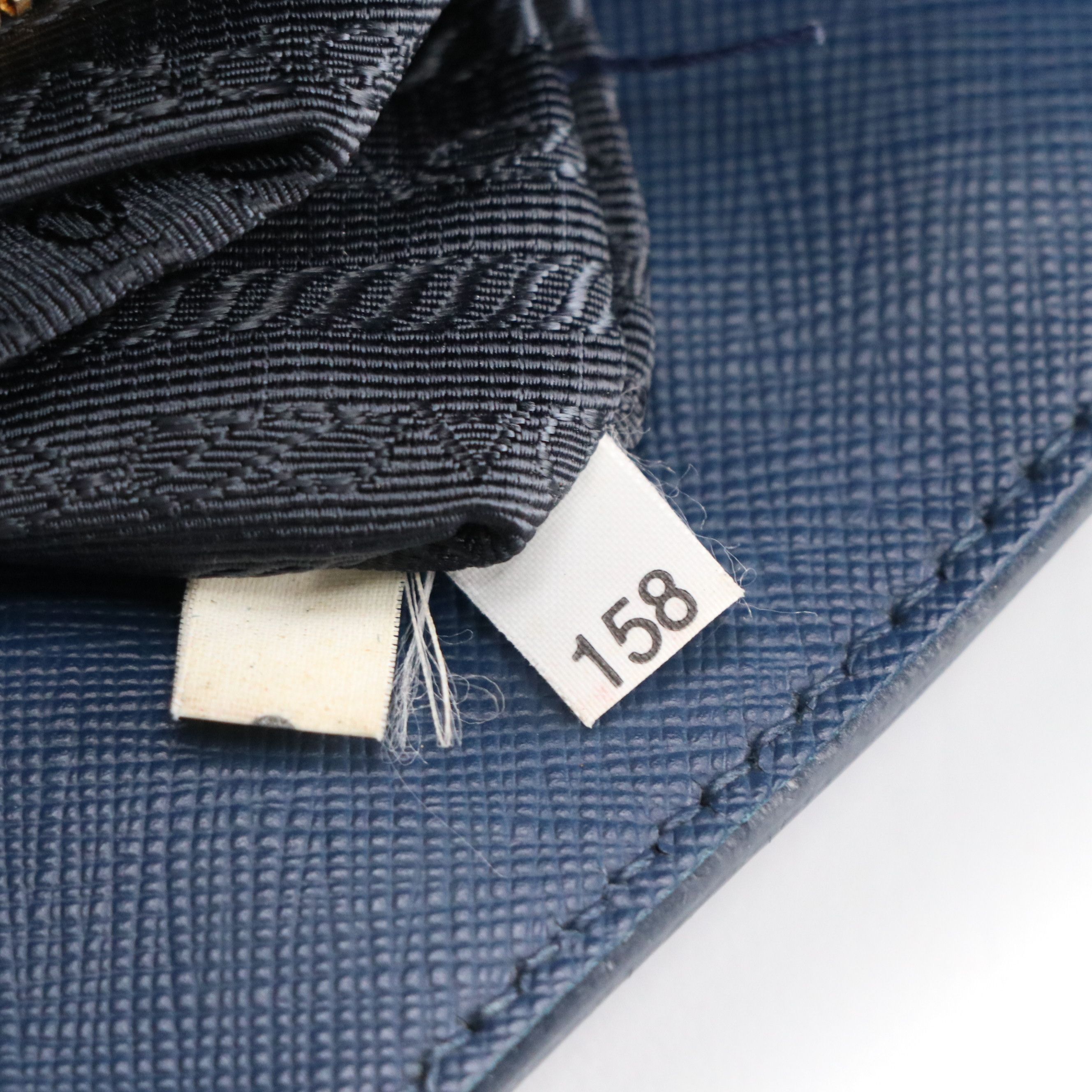 Prada Blue Saffiano Leather Extra Large Galleria Tote Bag