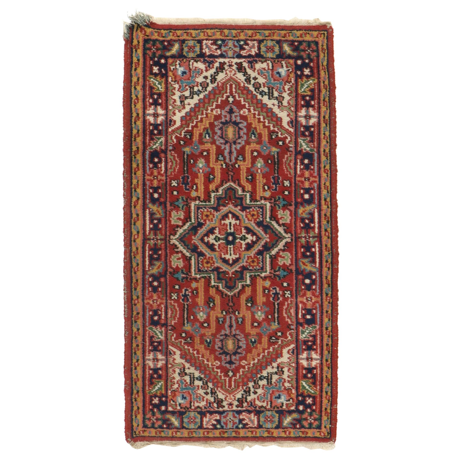 2'2 x 4'4 Hand-Knotted Persian Karaja Accent Rug