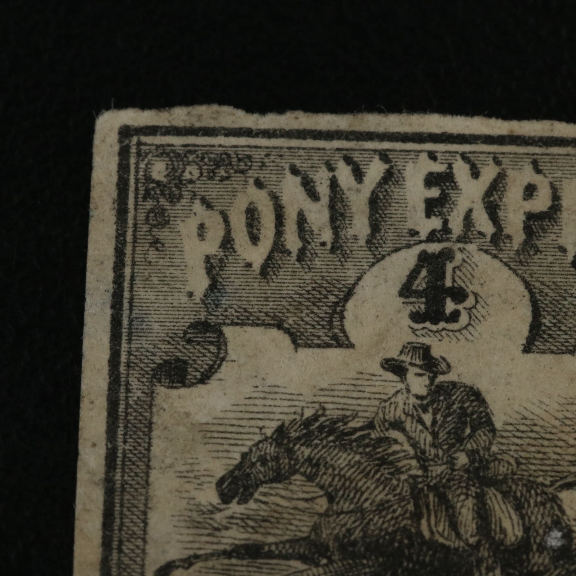 1861 $4 Wells Fargo Pony Express Postage Stamp, Scott 143L5