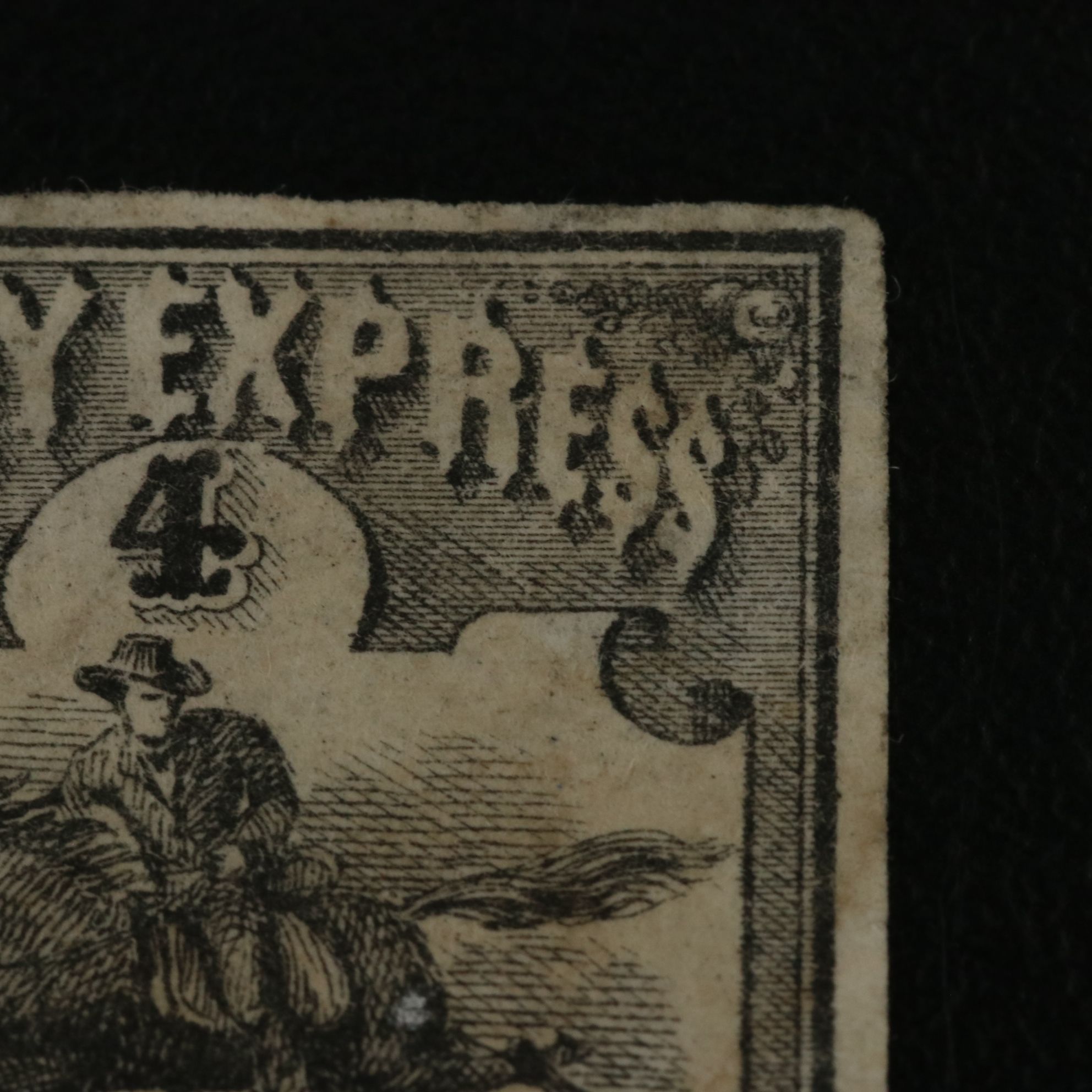 1861 $4 Wells Fargo Pony Express Postage Stamp, Scott 143L5