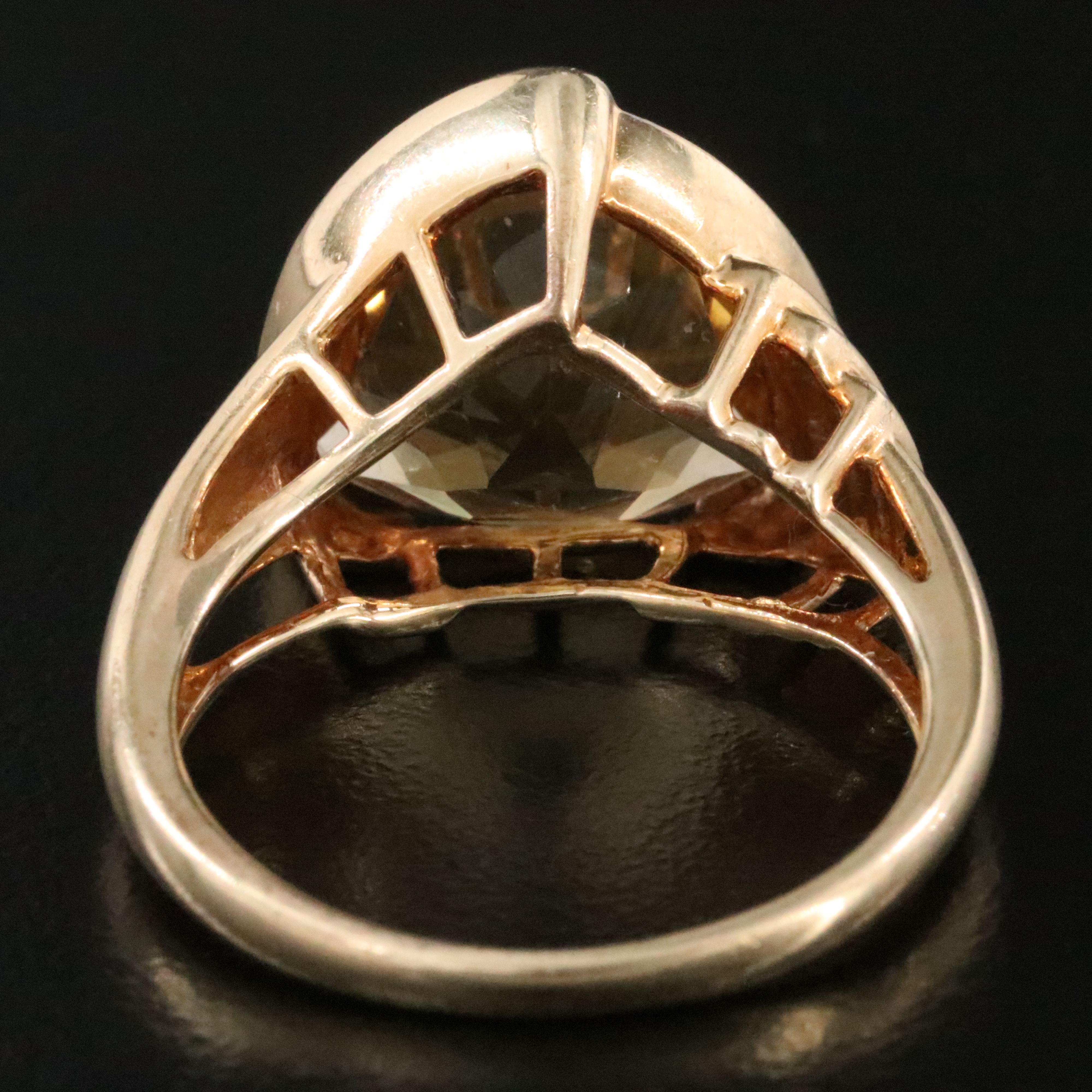 10K Citrine and Diamond Ring