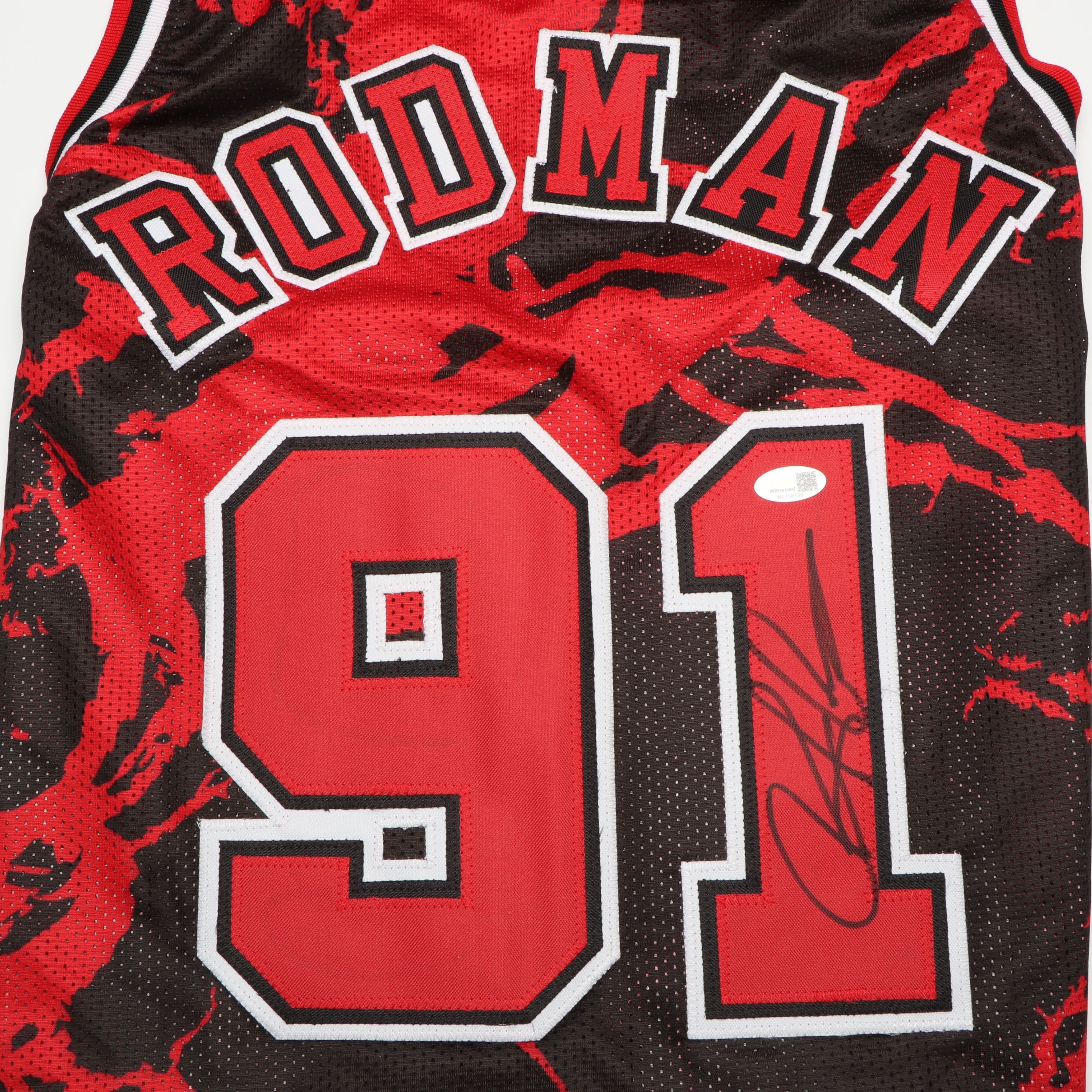 Dennis Rodman Signed Chicago Bulls Basketball Jersey, JSA