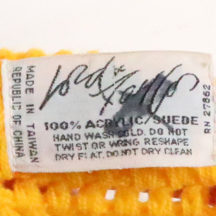 Lord & Taylor Vintage 1970s Patchwork Sweater Vest in Suede/Acrylic