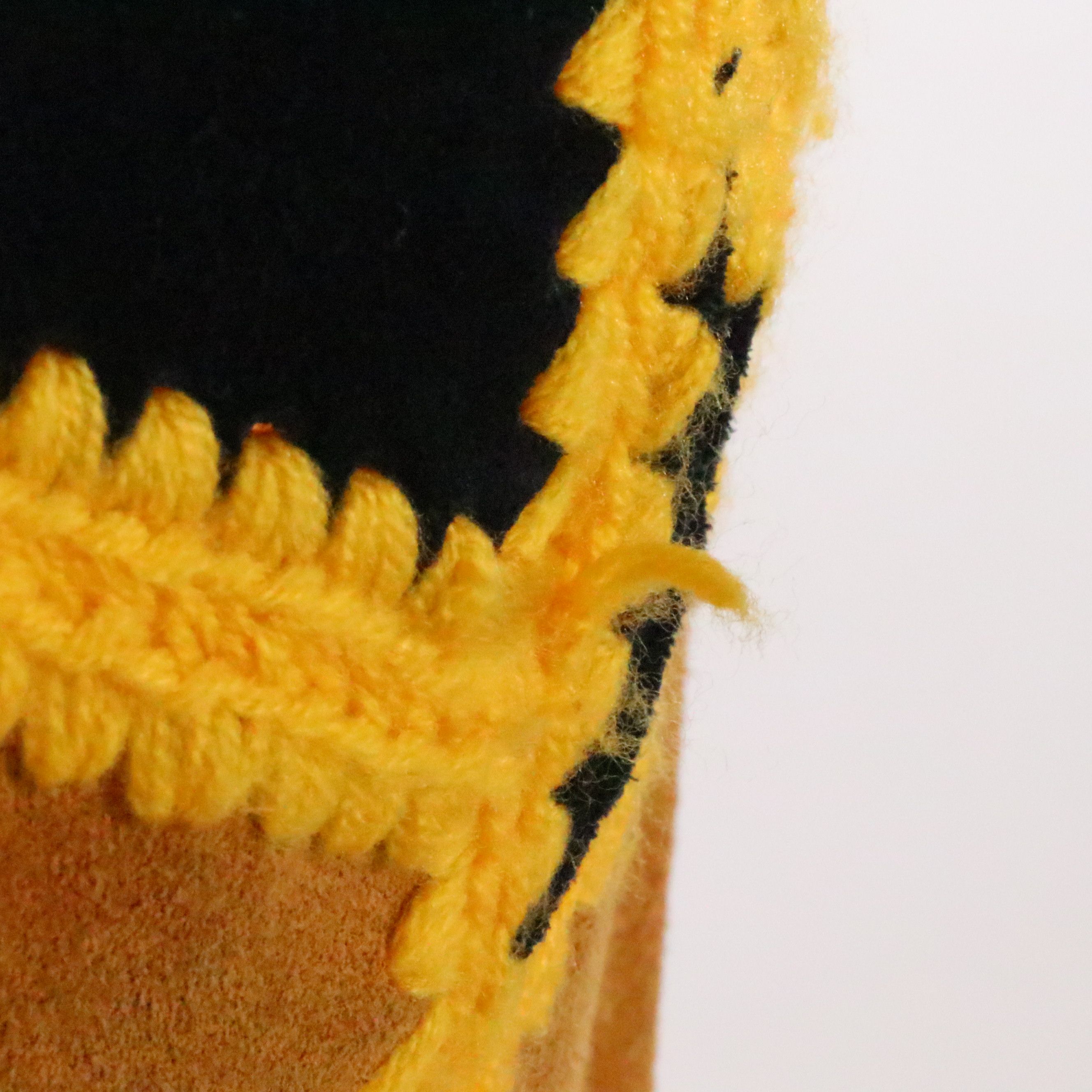 Lord & Taylor Vintage 1970s Patchwork Sweater Vest in Suede/Acrylic