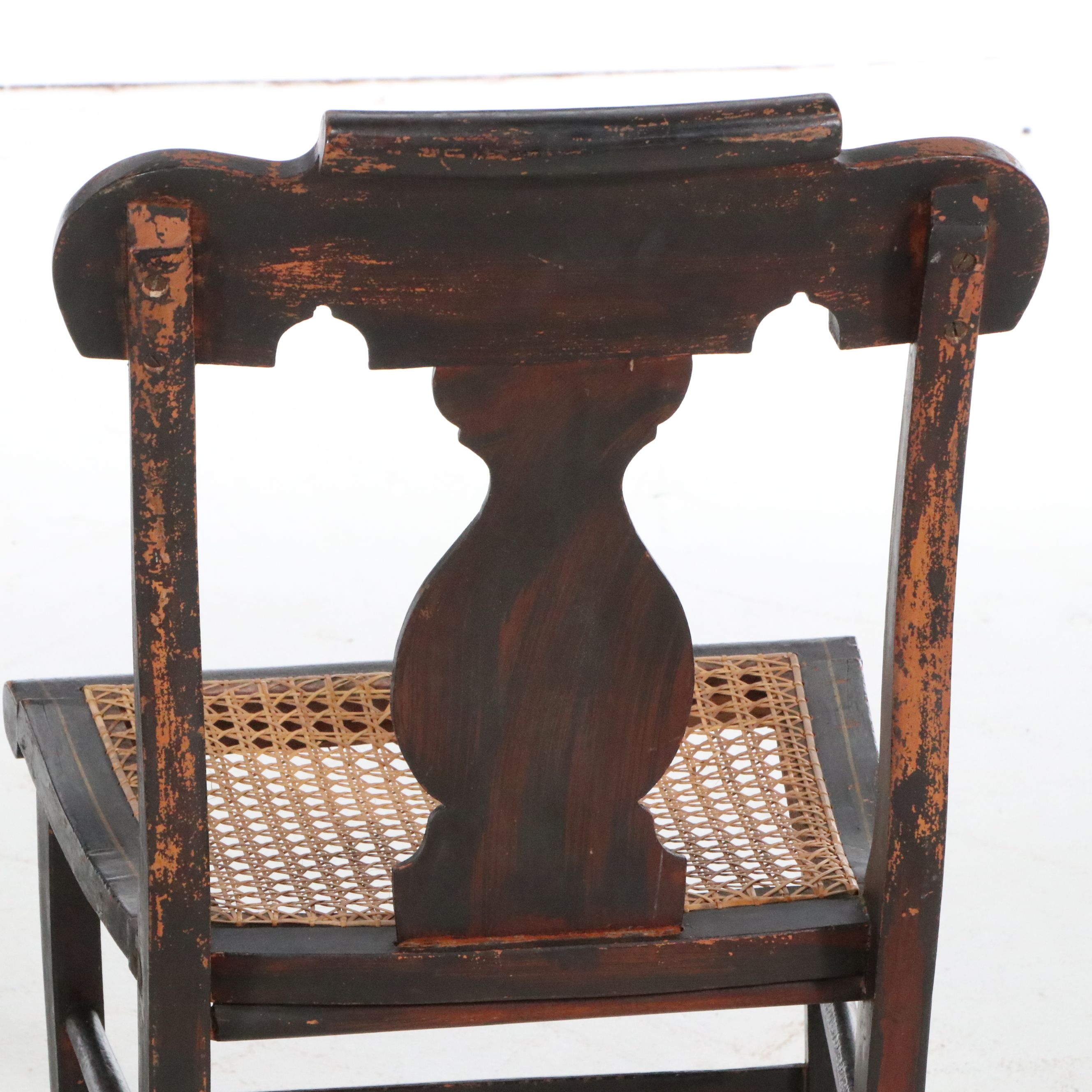 Set of Six American Federal Style Stenciled Fancy Chairs, Mid-19th Century