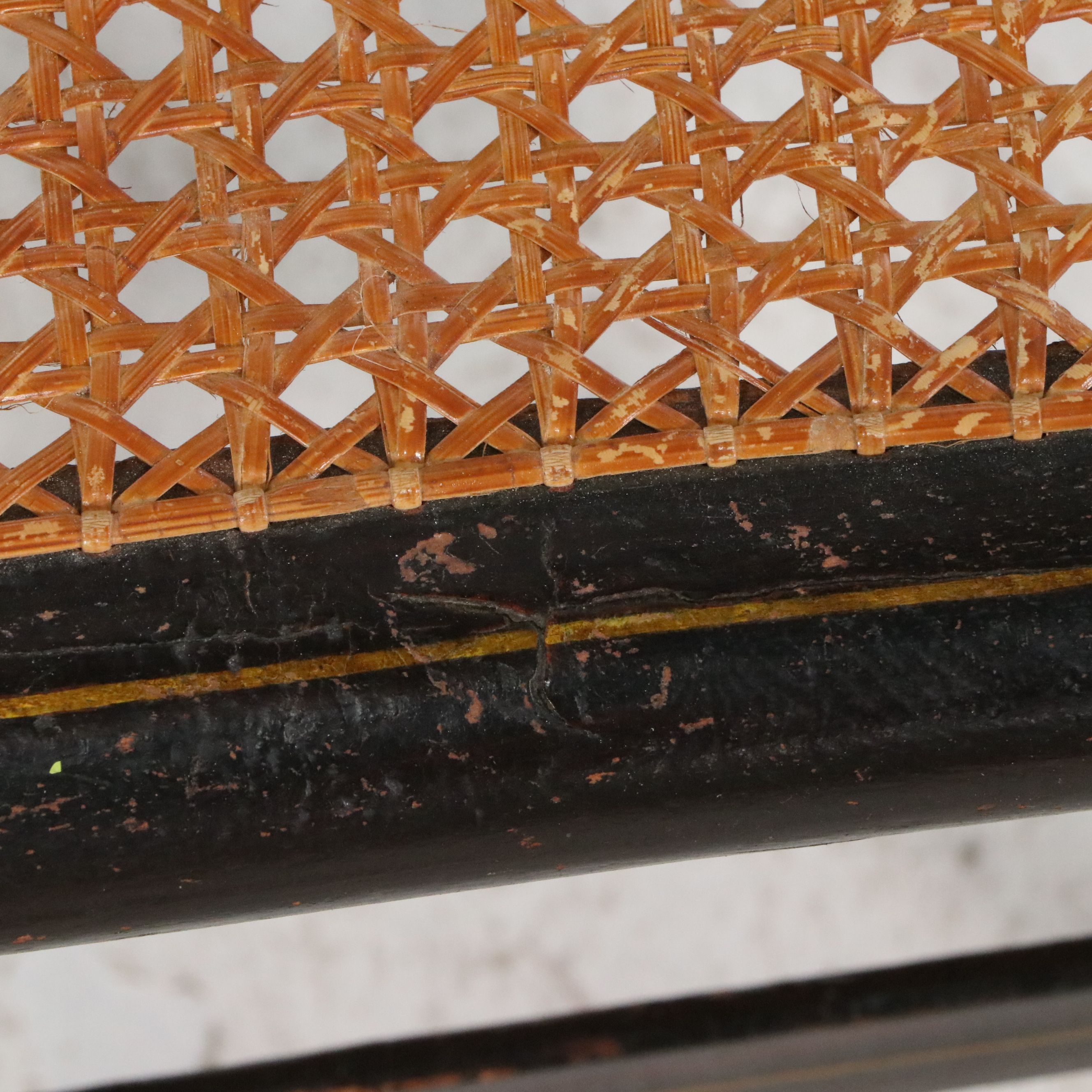 Set of Six American Federal Style Stenciled Fancy Chairs, Mid-19th Century