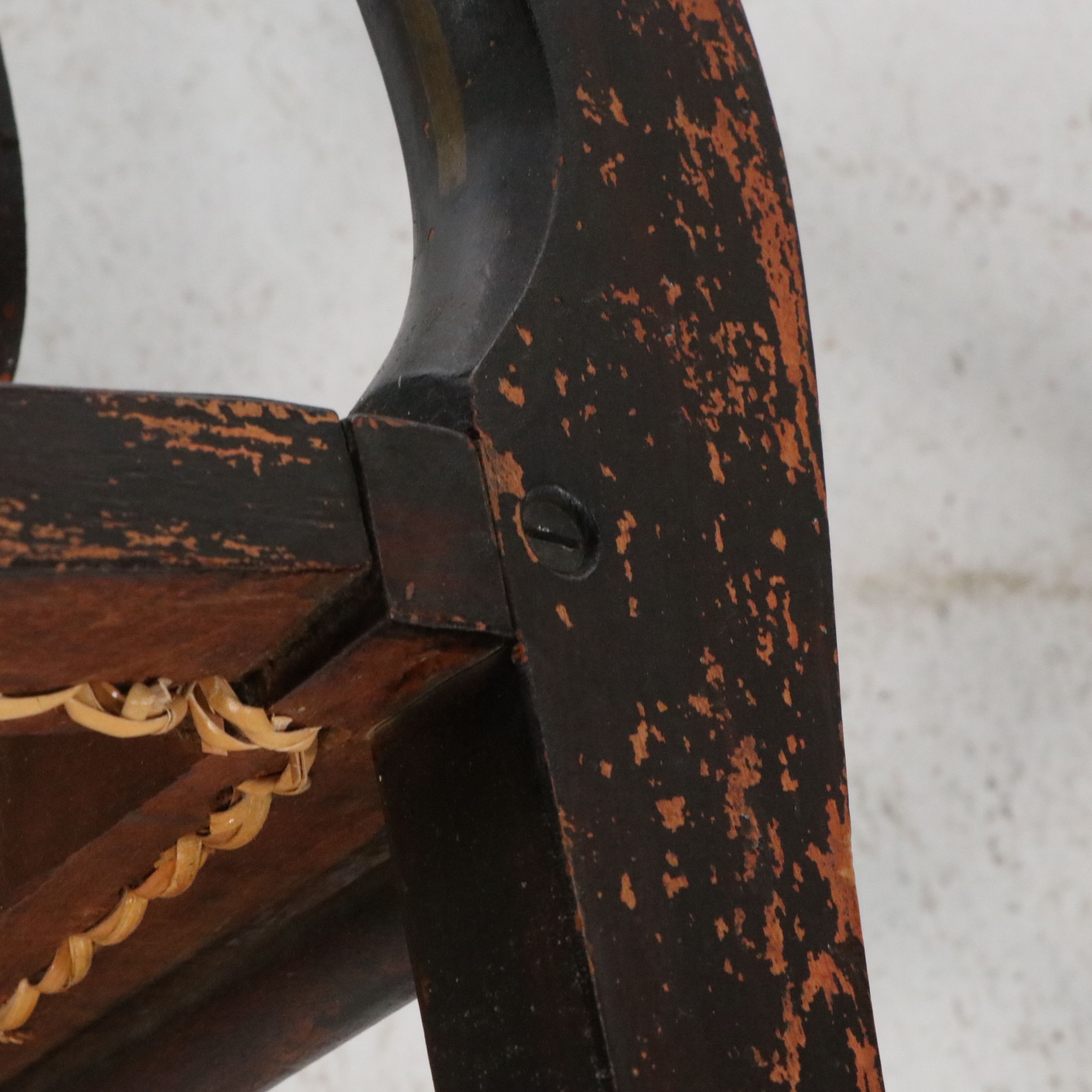 Set of Six American Federal Style Stenciled Fancy Chairs, Mid-19th Century