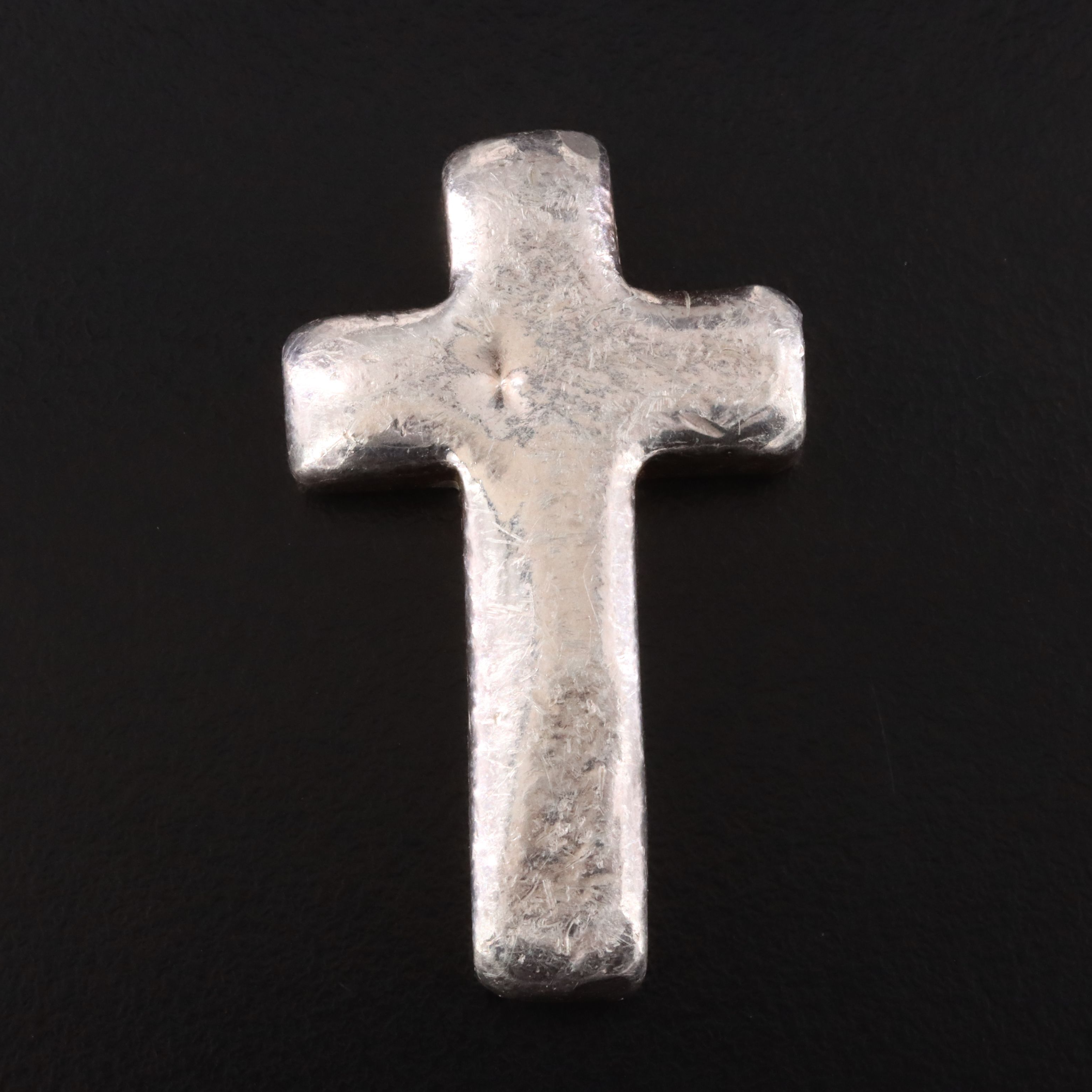 Fine Silver Hand Poured Cross