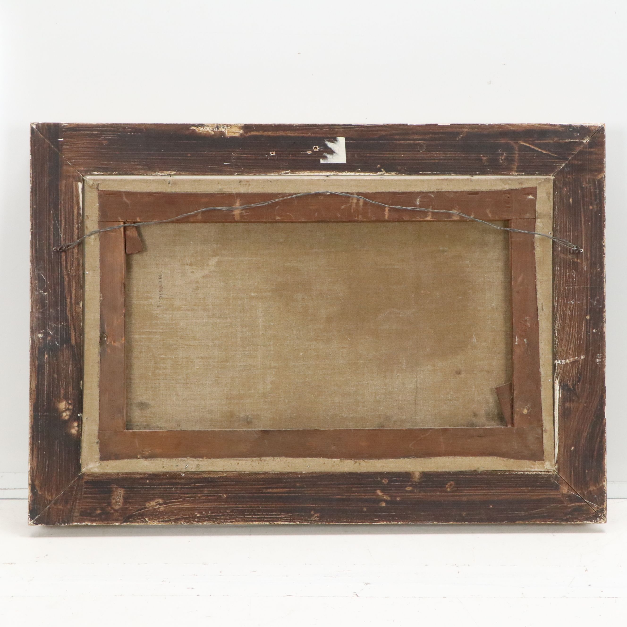 Augustus Wall Callcott Oil Painting of Rustic European Town, Early 19th Century