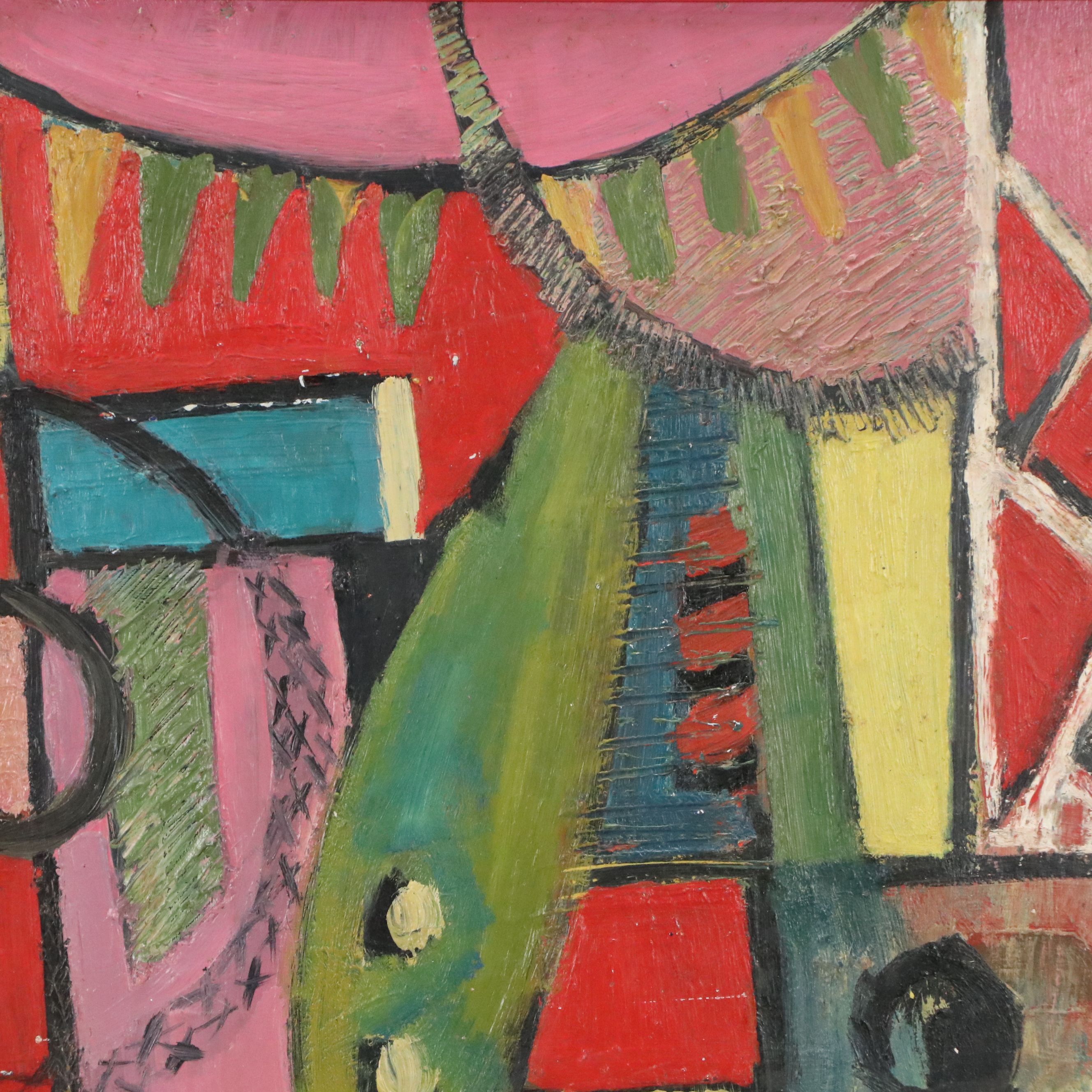 Shirley Colbert Abstract Modernist Oil Painting, 1963 | EBTH