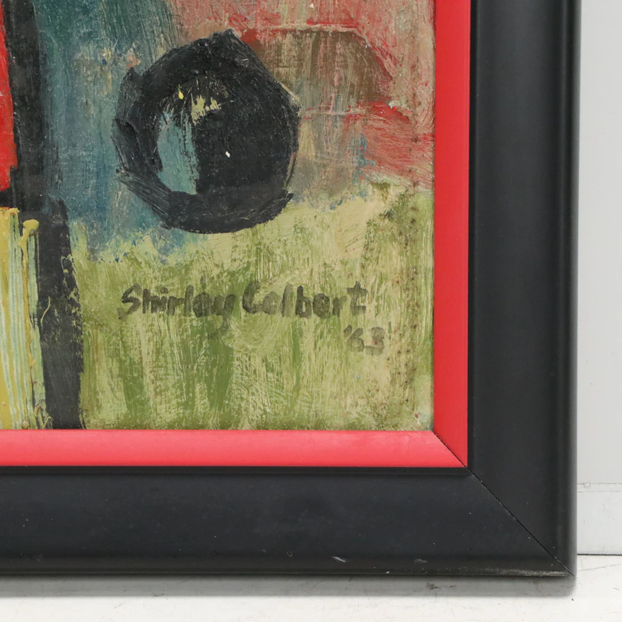 Shirley Colbert Abstract Modernist Oil Painting, 1963 | EBTH