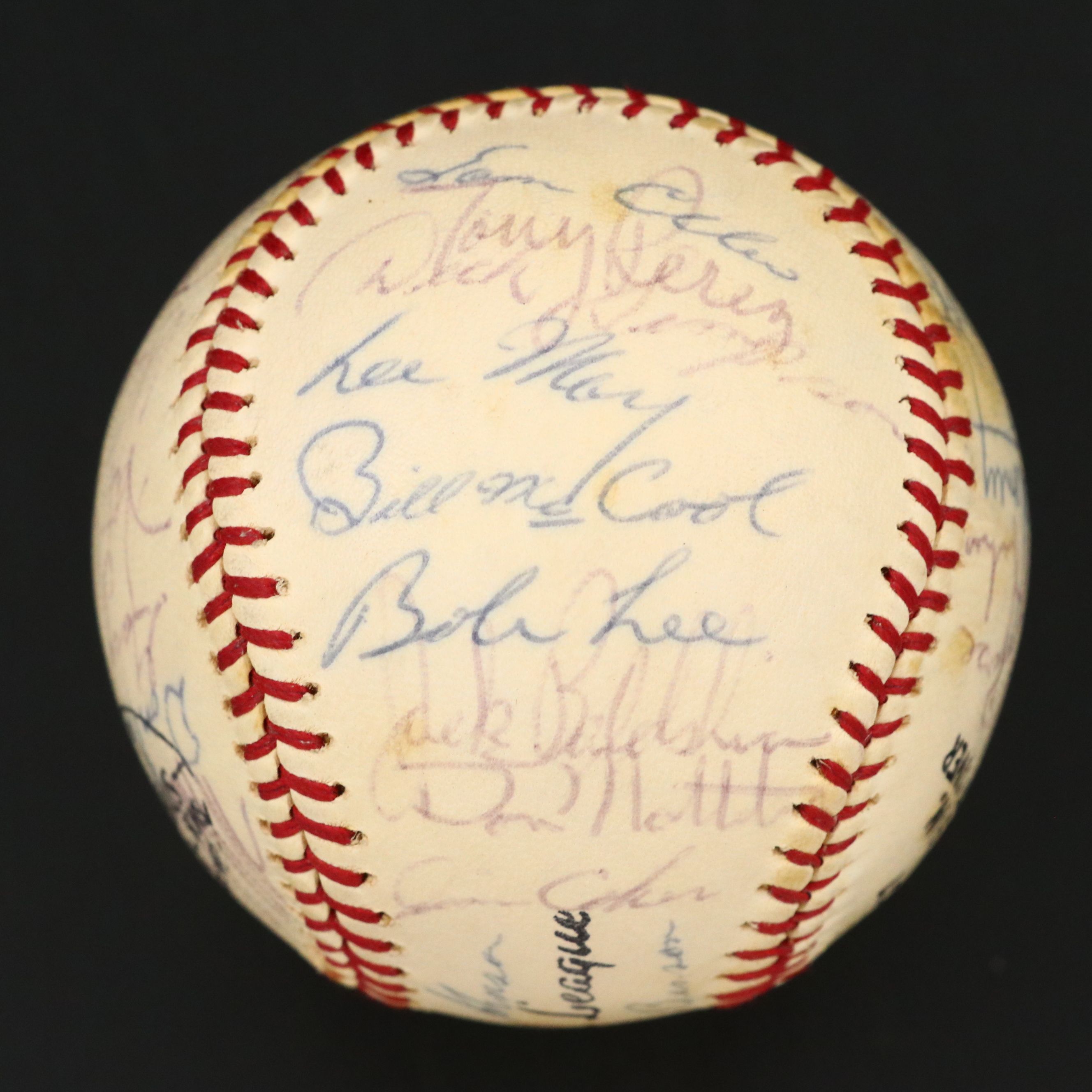 1966 Cincinnati Reds Team Signed Baseball with Pete Rose and Tony Perez