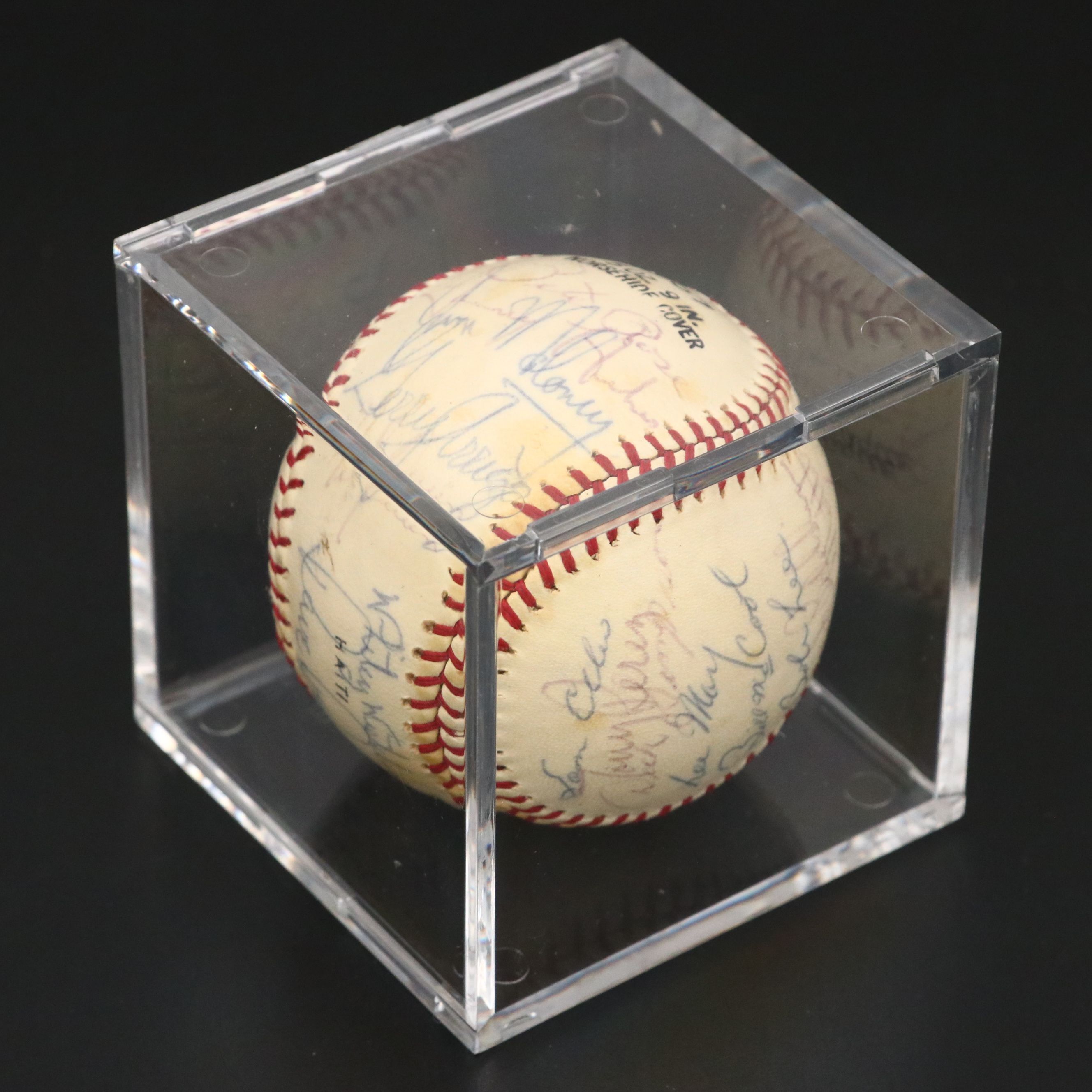 1966 Cincinnati Reds Team Signed Baseball with Pete Rose and Tony Perez