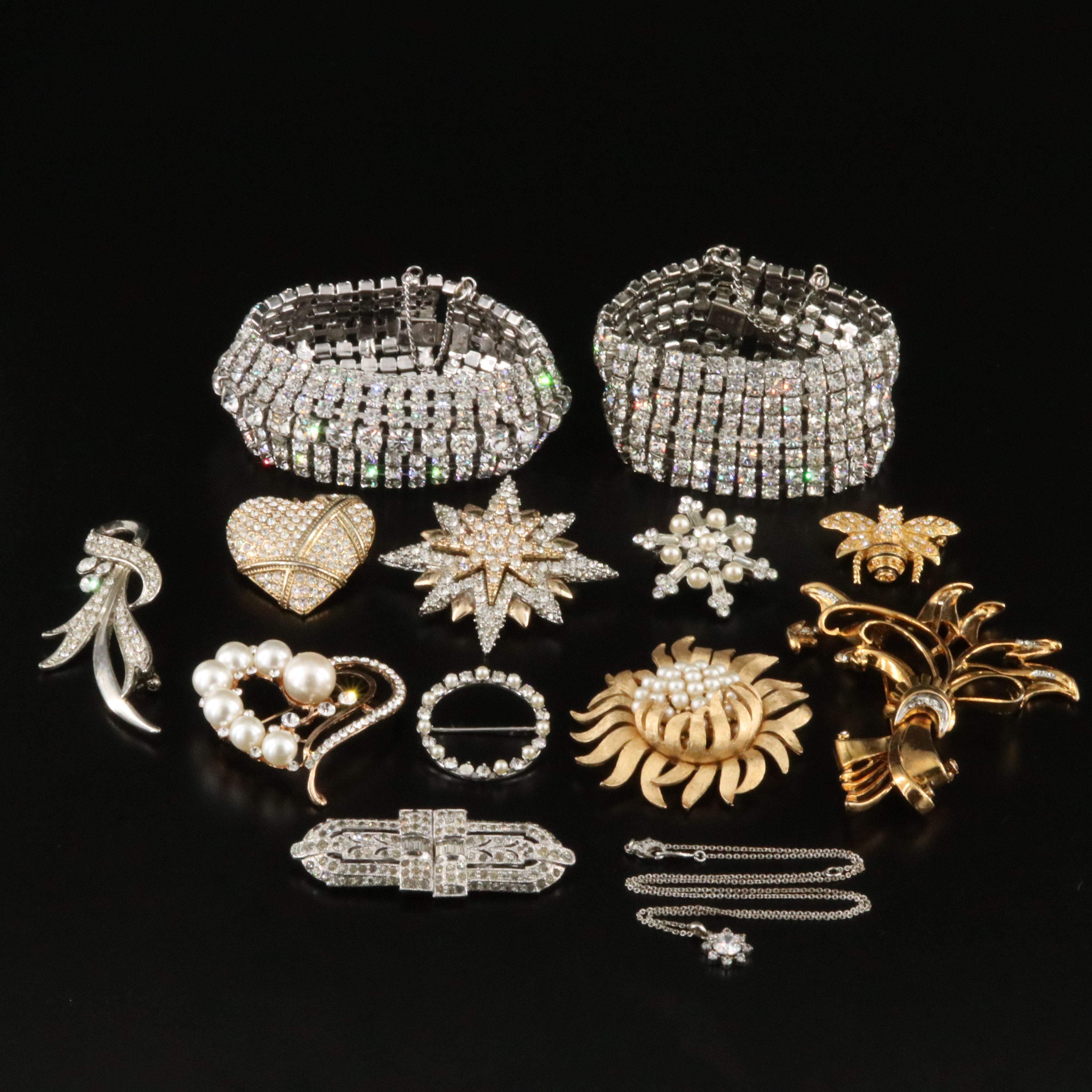 Krementz, Weiss and Duette Brooch Featured in Vintage Jewelry