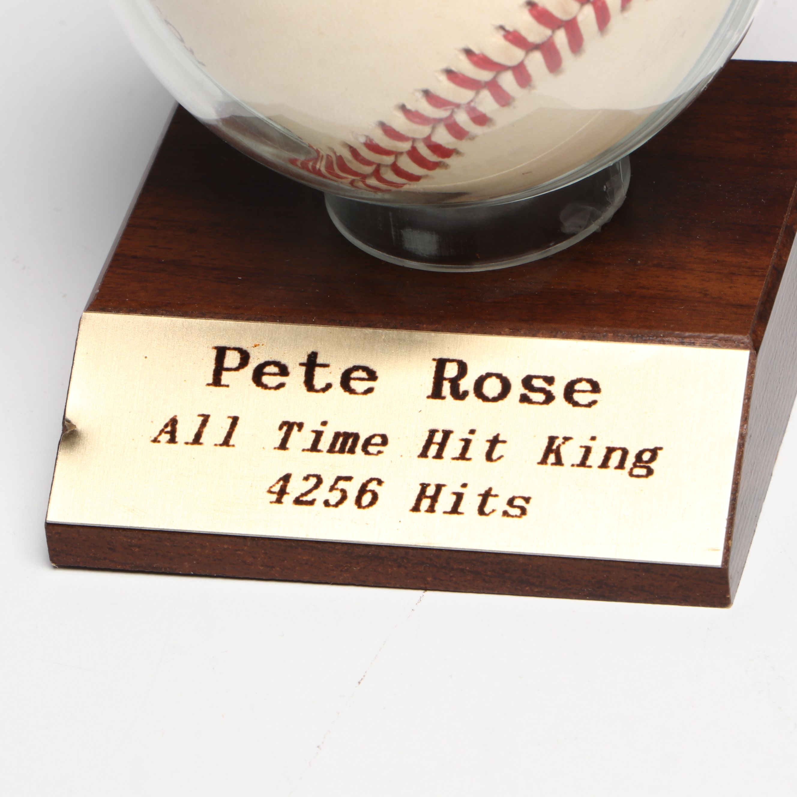 Pete Rose Signed 1975 World Series Ticket Stub and Rawlings Official Baseball