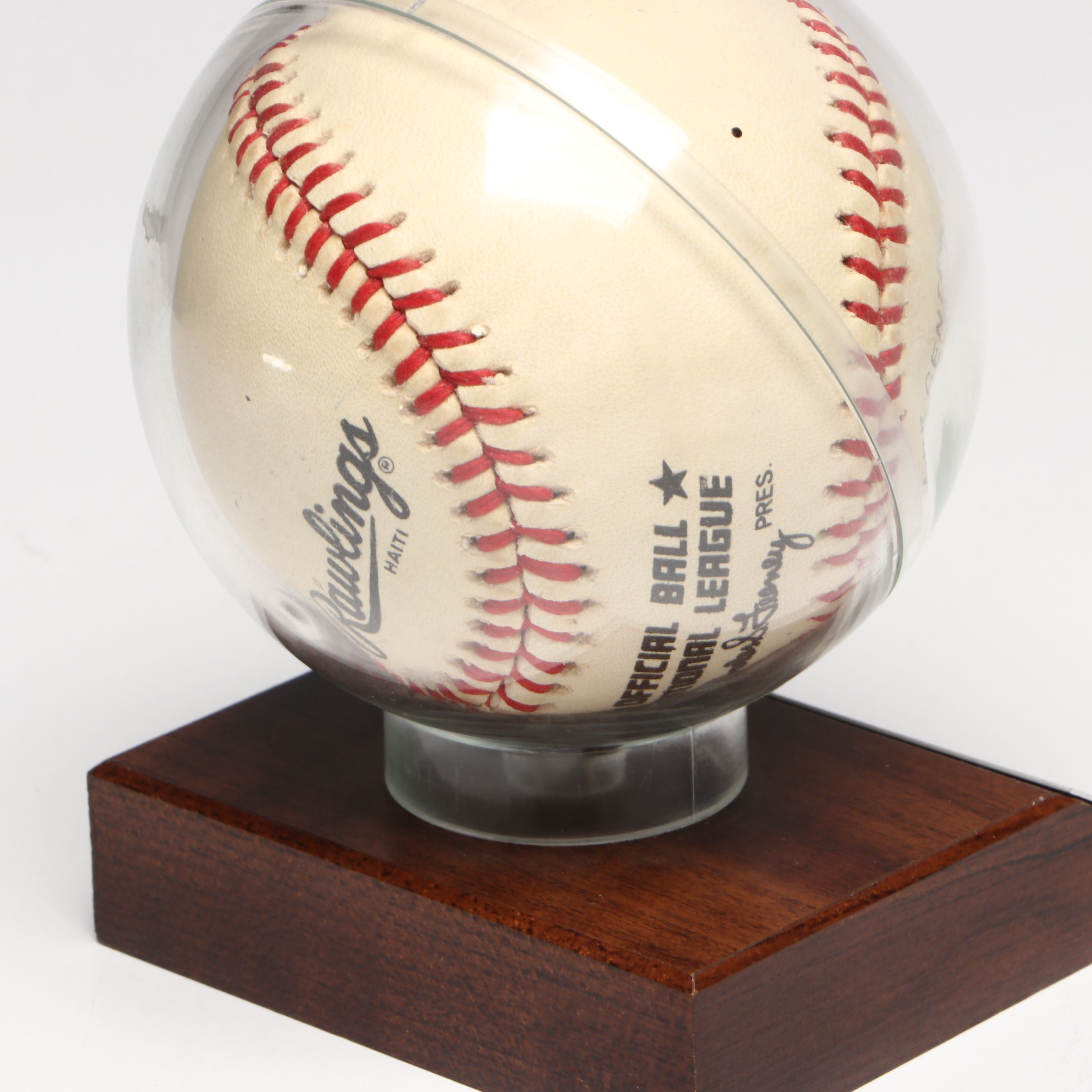 Pete Rose Signed 1975 World Series Ticket Stub and Rawlings Official Baseball