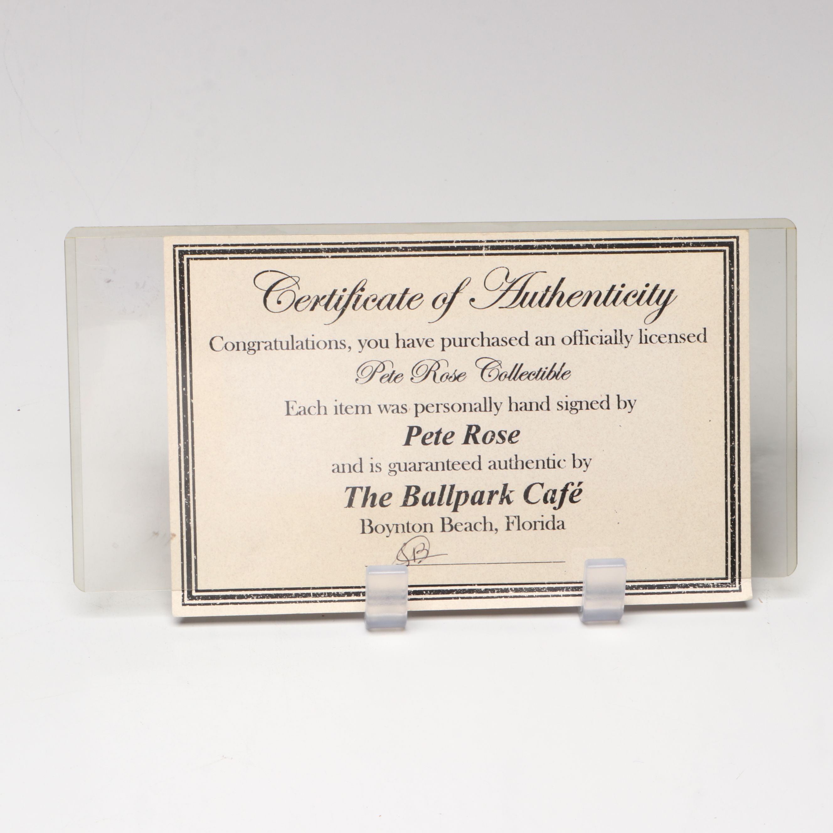 Pete Rose Signed 1975 World Series Ticket Stub and Rawlings Official Baseball