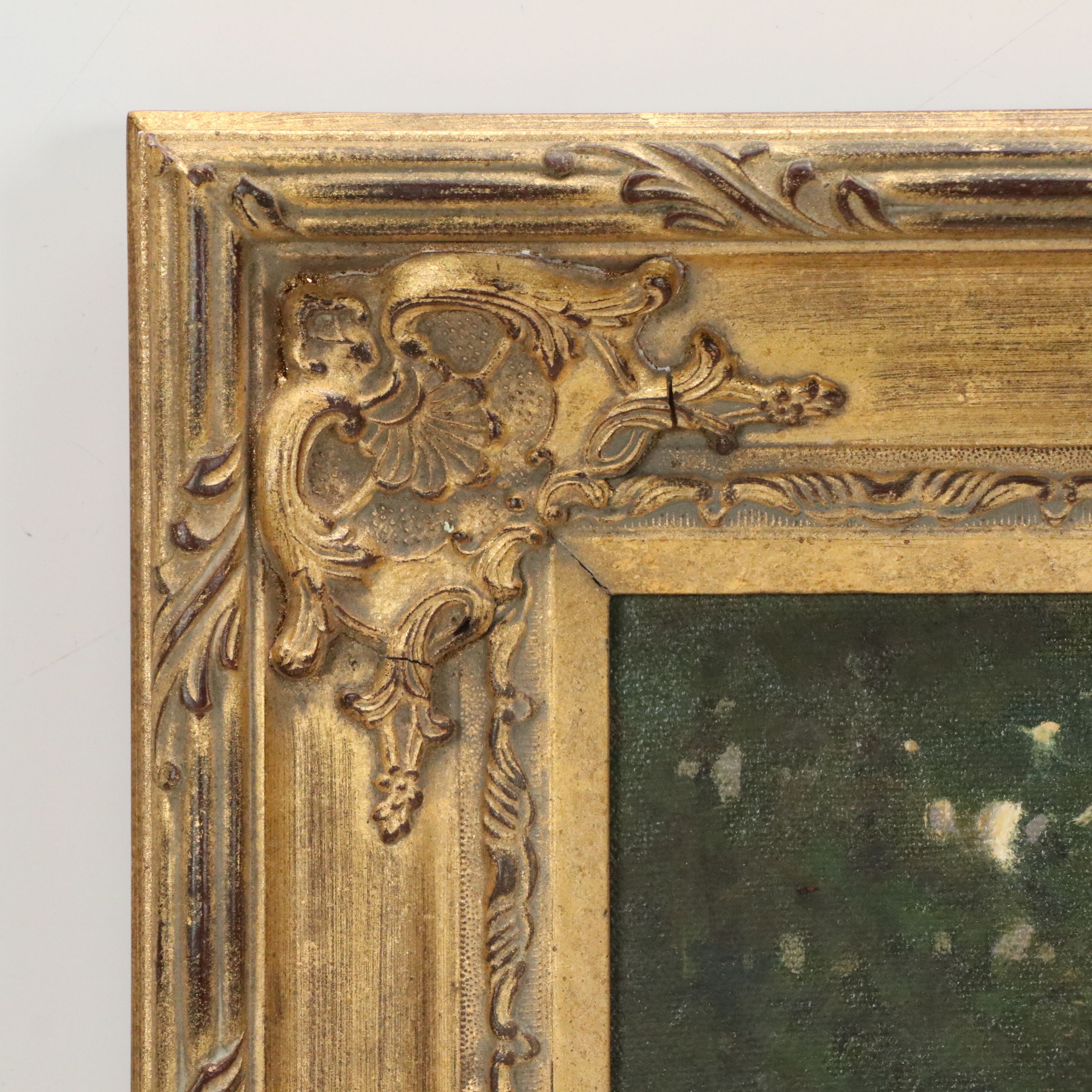 R. Michael Shannon Oil Painting of Tree-Lined Path, Late 20th/21st Century