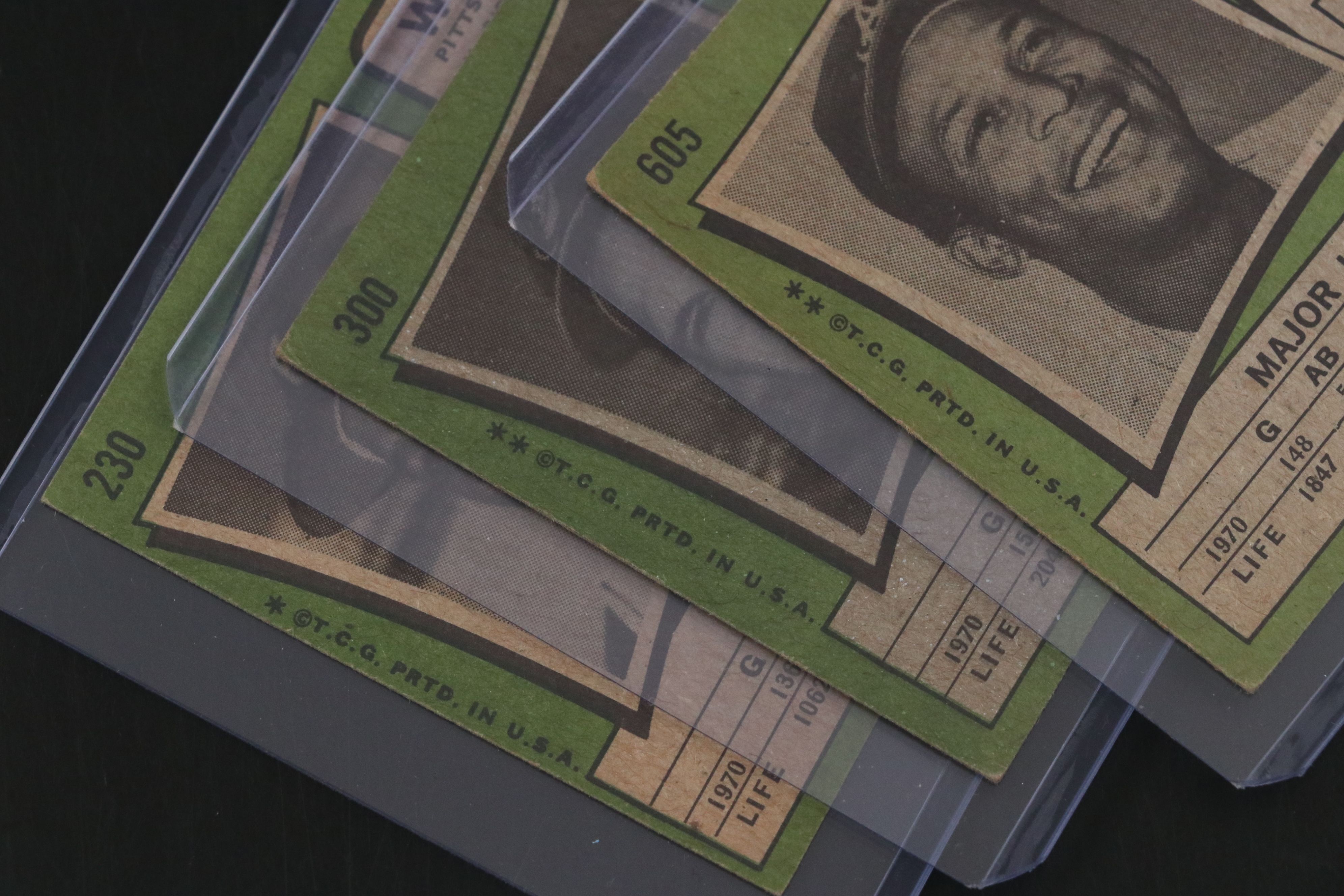 1971 Topps Baseball Cards with Hank Aaron, Ron Santo, Reggie Jackson, and More