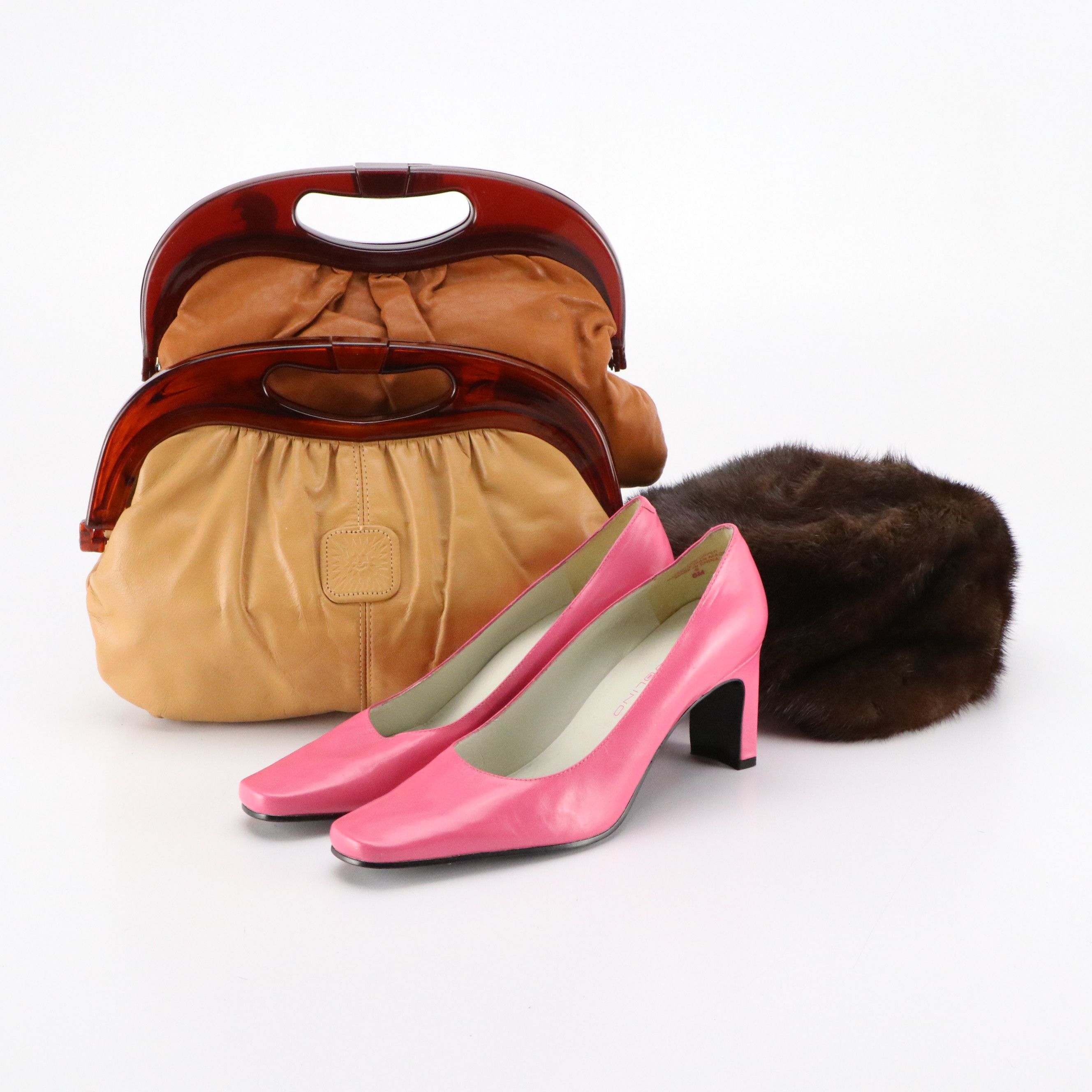 Curated 1960s/70s Ensemble Featuring Psychedelic Swirl Mod Mini Dress