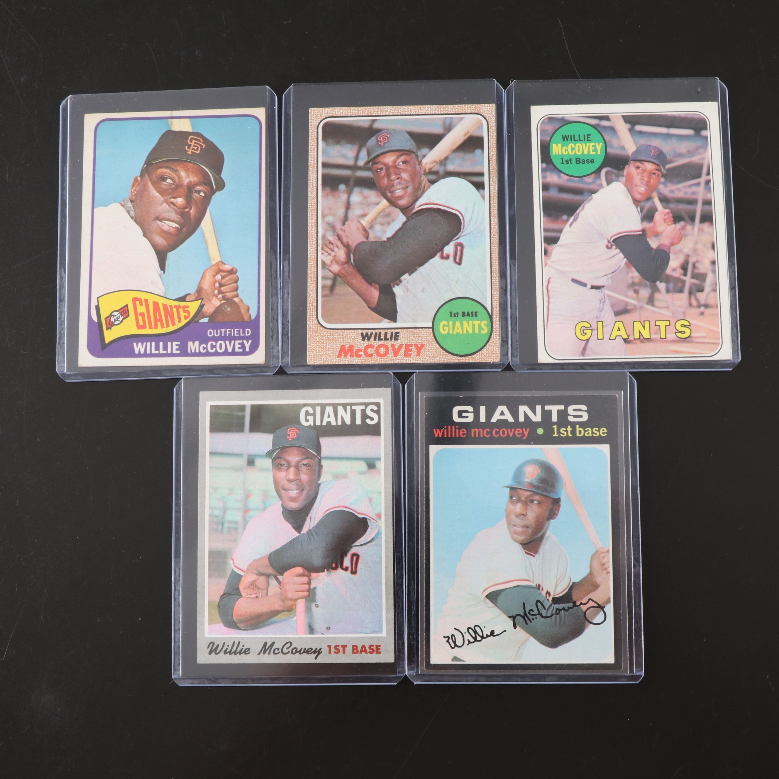 Willie McCovey San Francisco Giants Topps Baseball Cards, 1960s-1970s