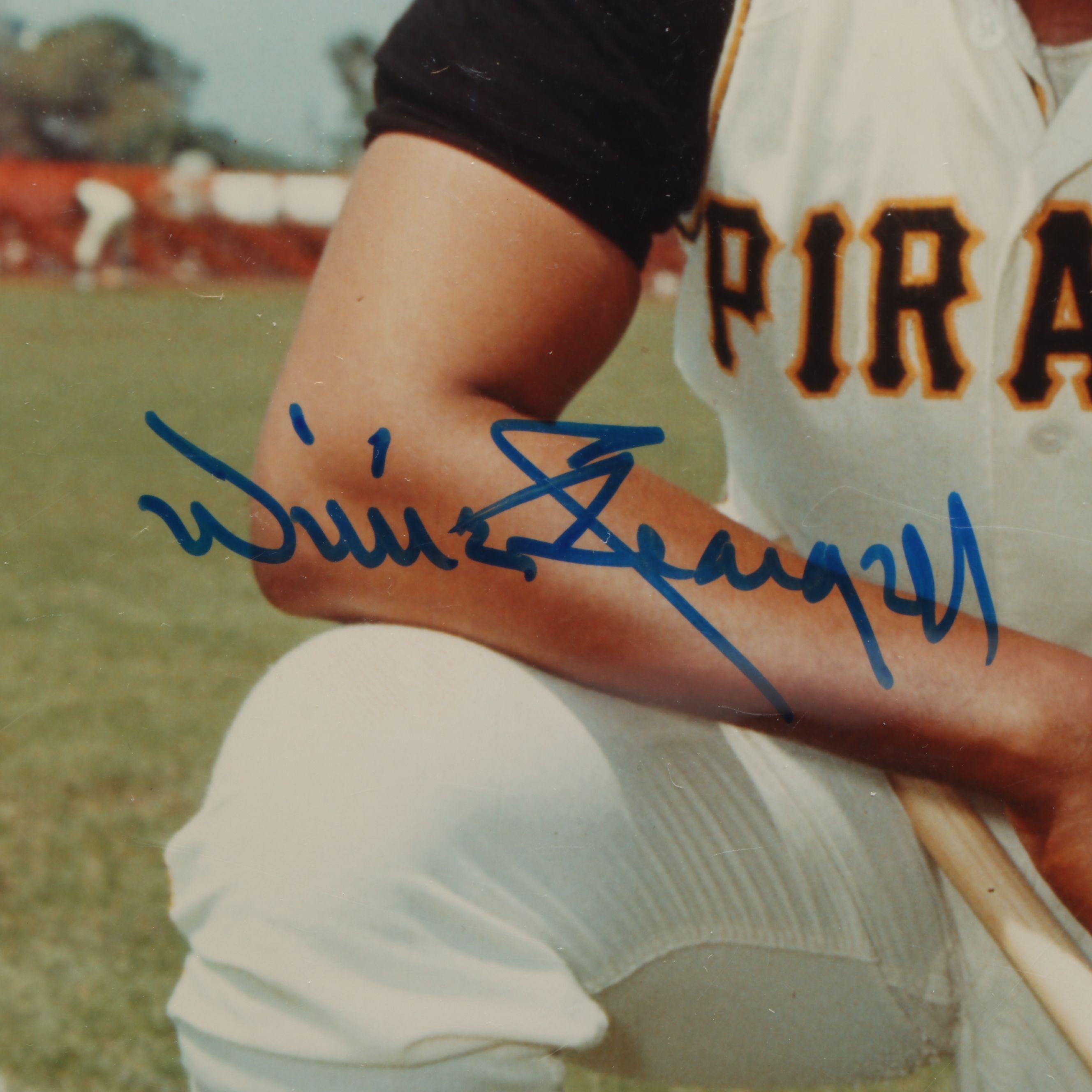 Dave Parker Signed Baseball and Card with Willie Stargell Signed Print
