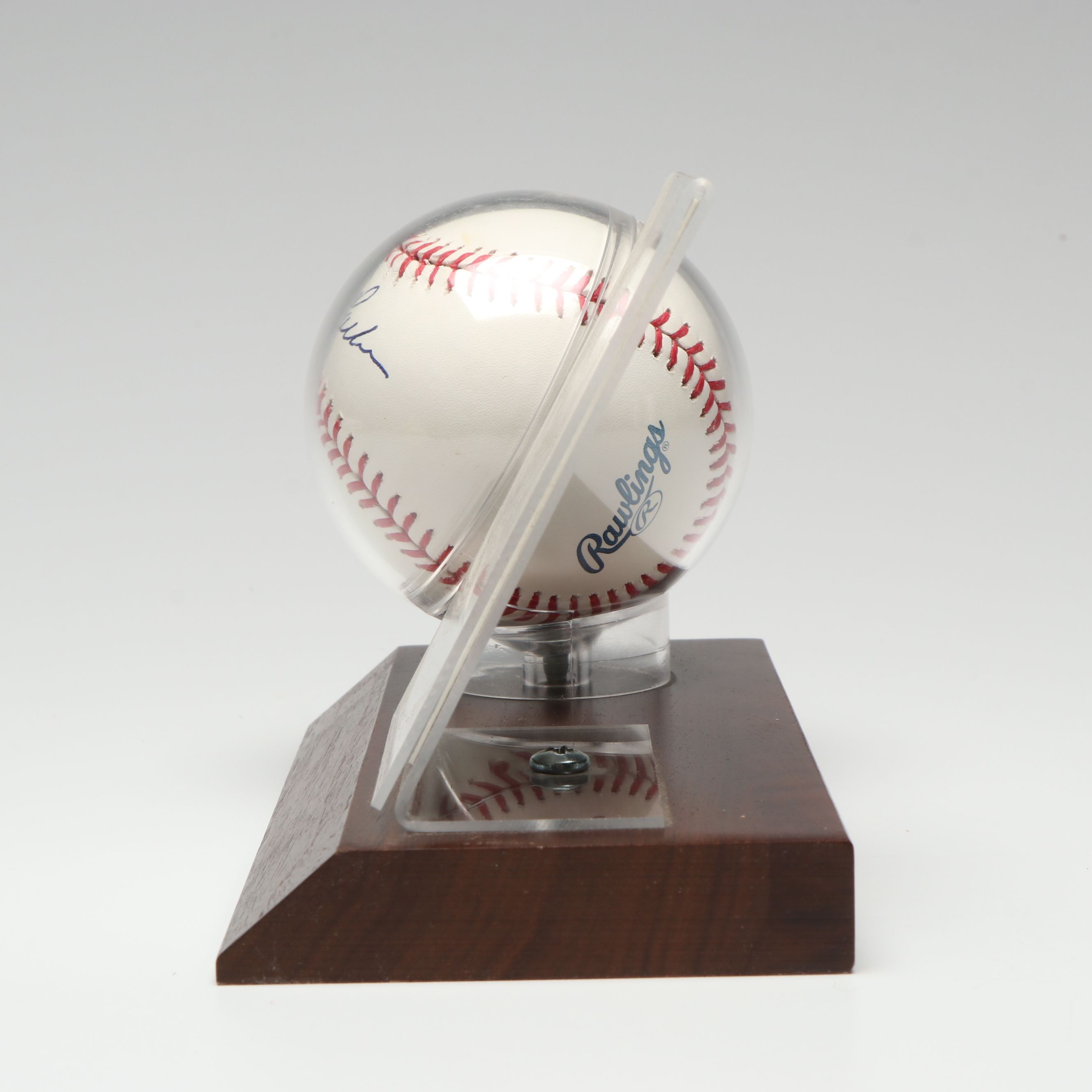 Dave Parker Signed Baseball and Card with Willie Stargell Signed Print