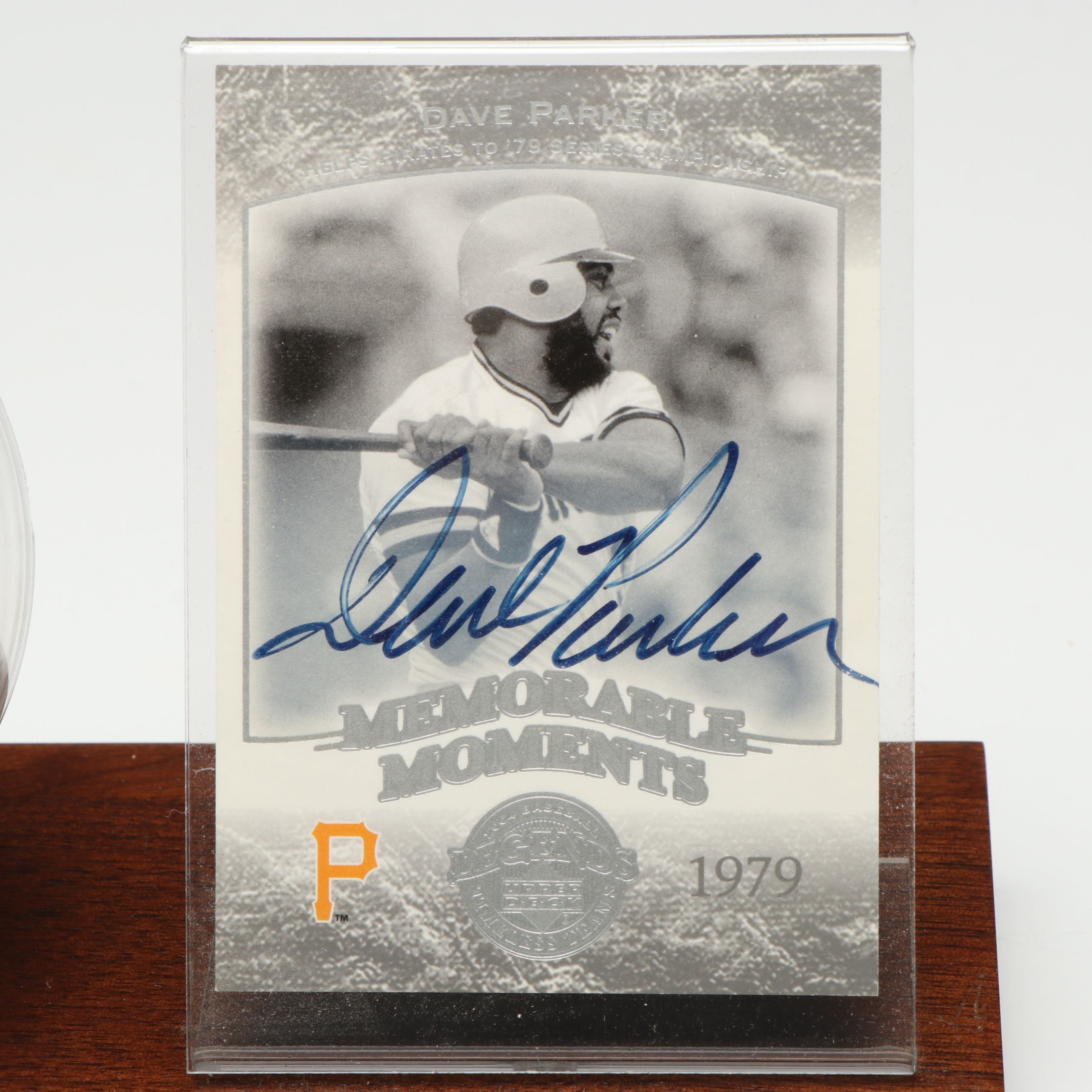 Dave Parker Signed Baseball and Card with Willie Stargell Signed Print