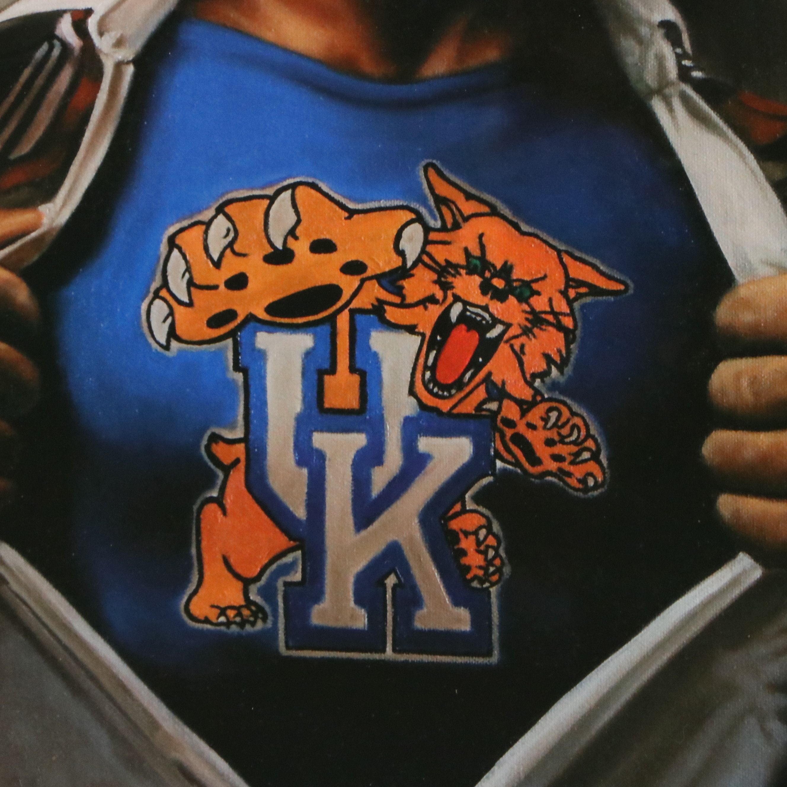Kentucky Wildcats Team Spirit Offset Lithograph After James Wempe, 2002