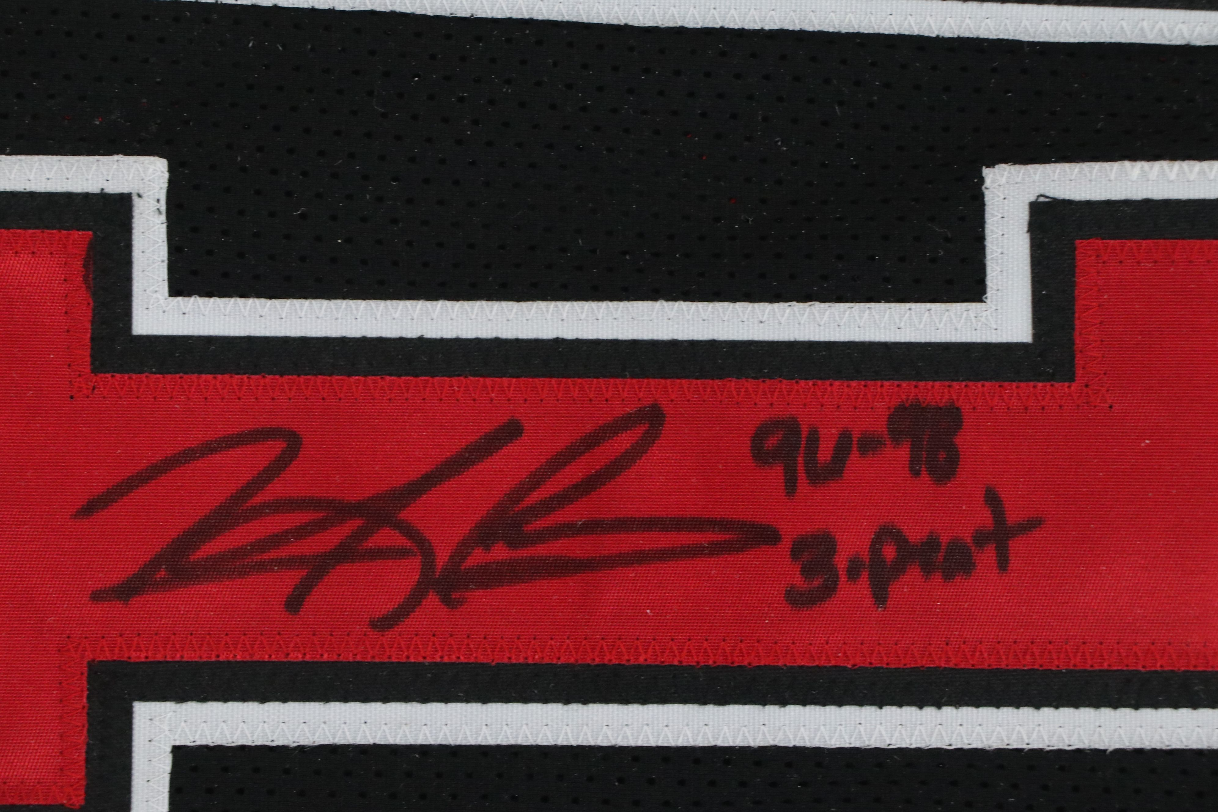 Dennis Rodman Signed Chicago Bulls Framed Basketball Jersey, Beckett