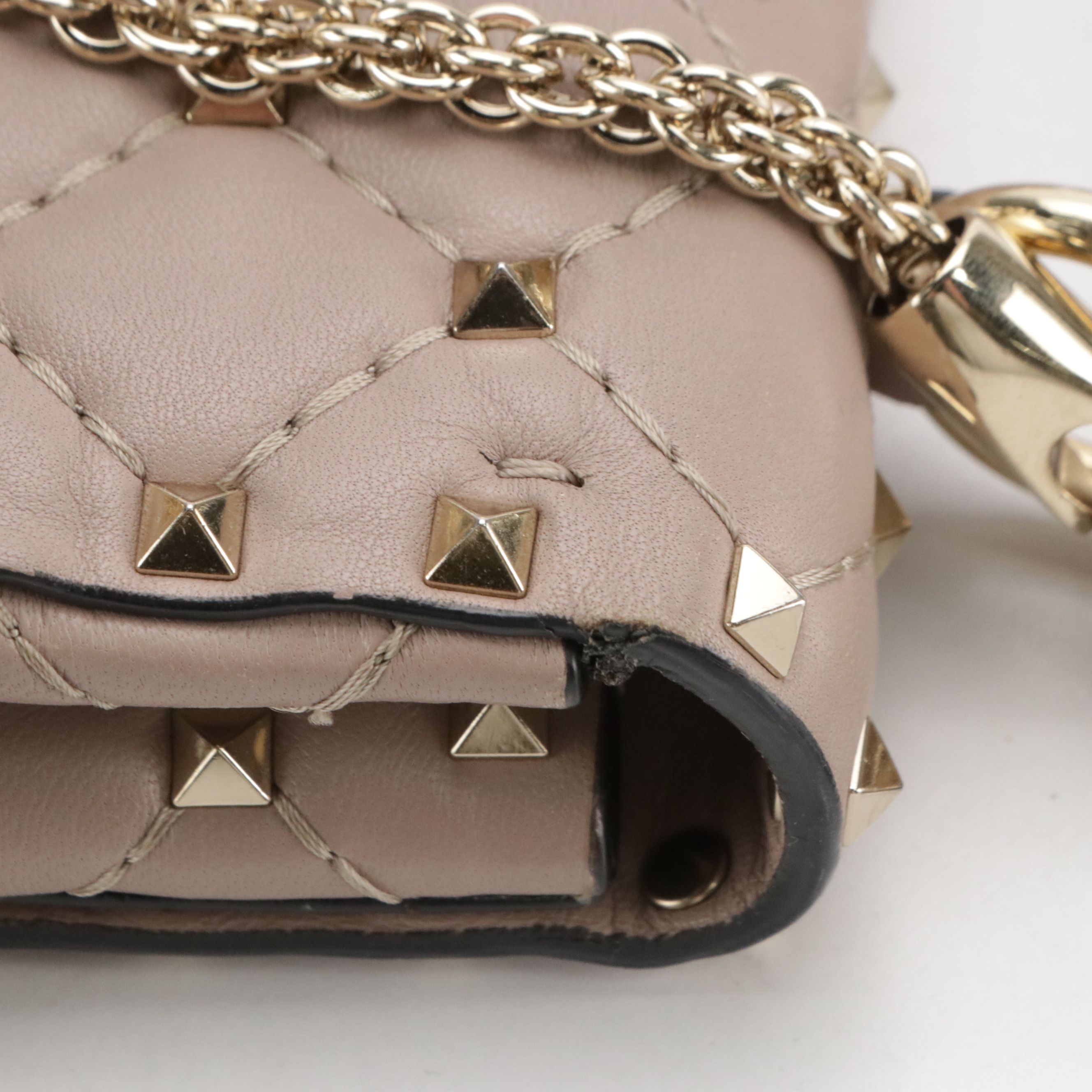 Valentino Garavani Rockstud Spike Small Two-Way Bag in Quilted Calfskin Leather
