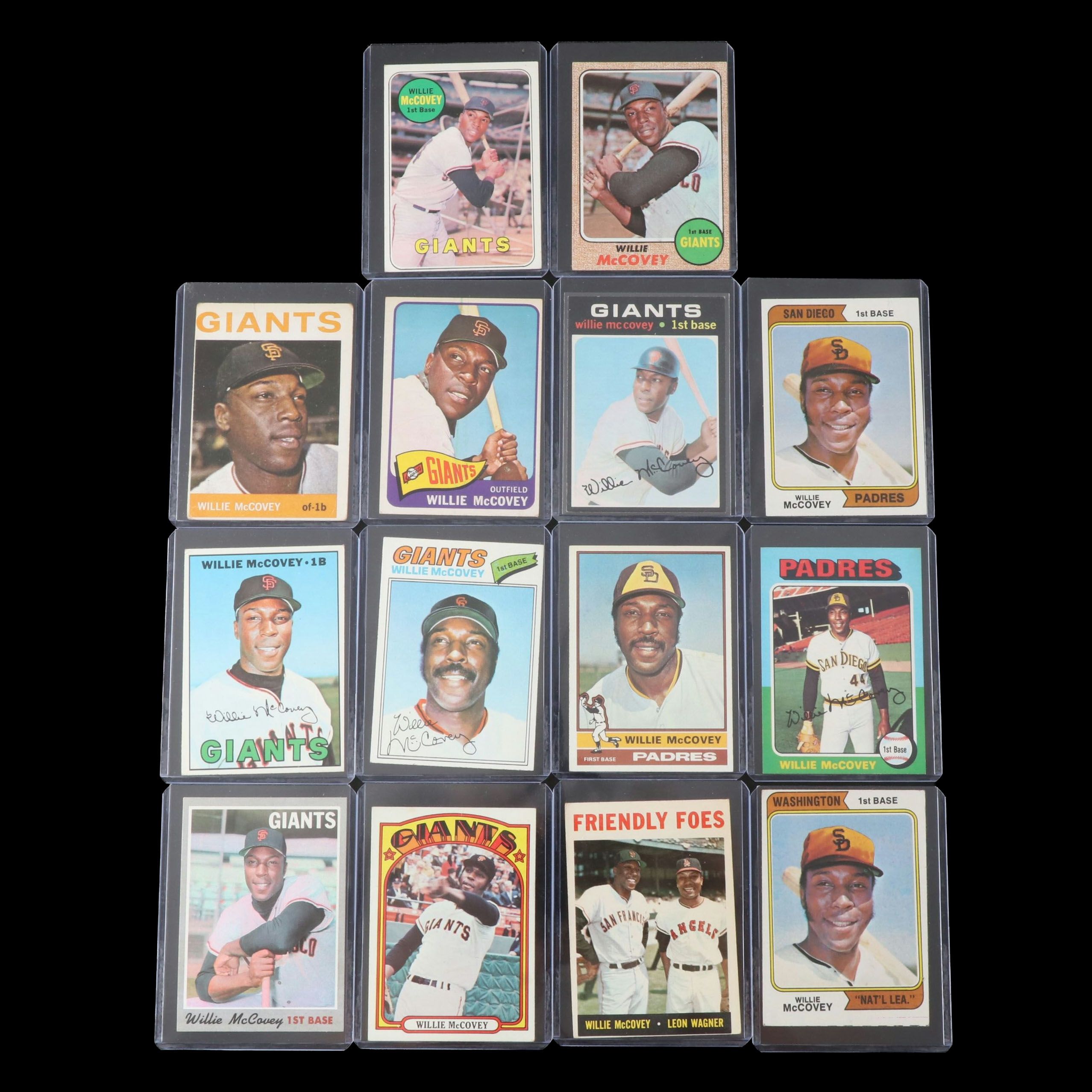 Willie McCovey San Francisco Giants Topps Baseball Cards, 1960s-1970s