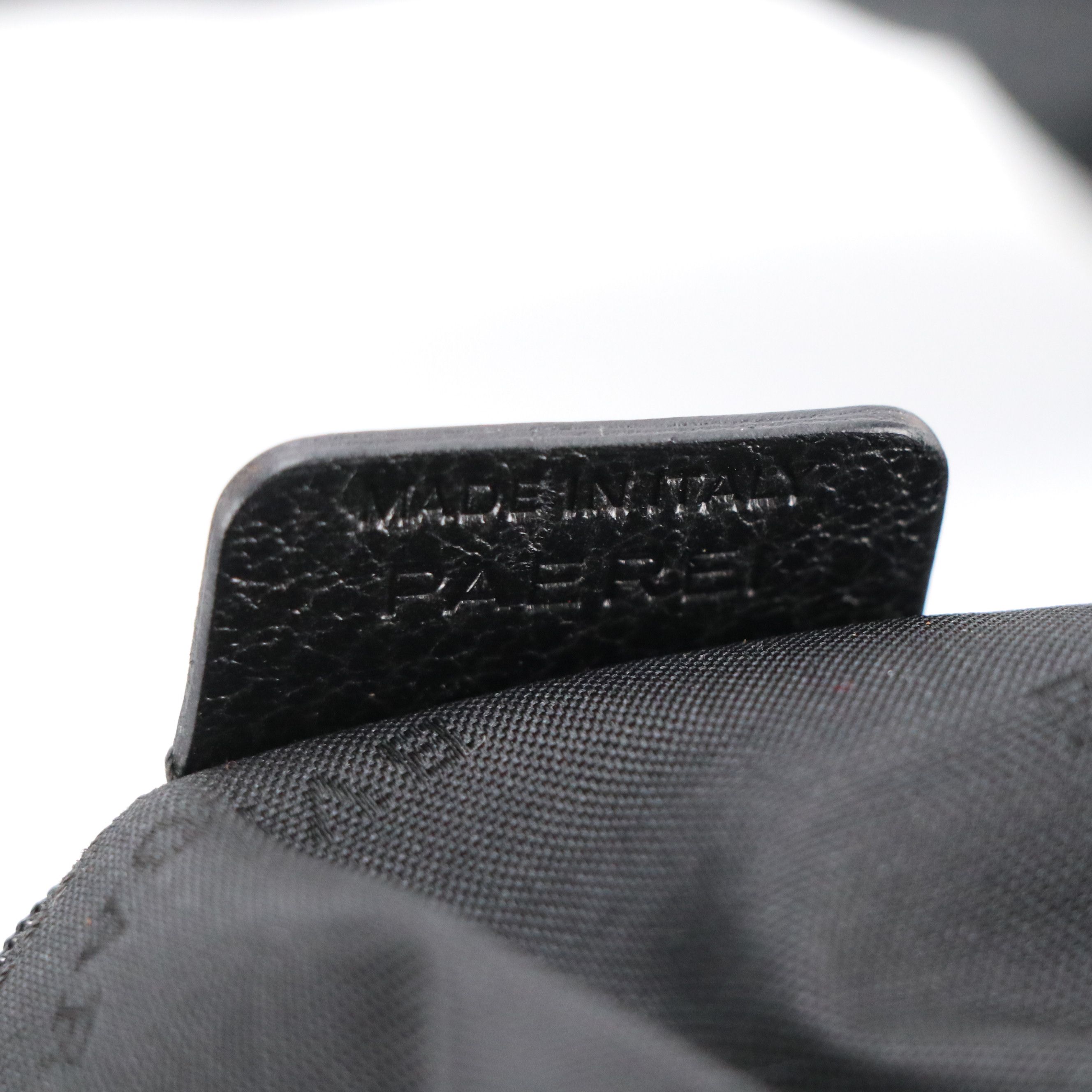 BVLGARI Ascot Shoulder Bag in Black Grained Calfskin Leather