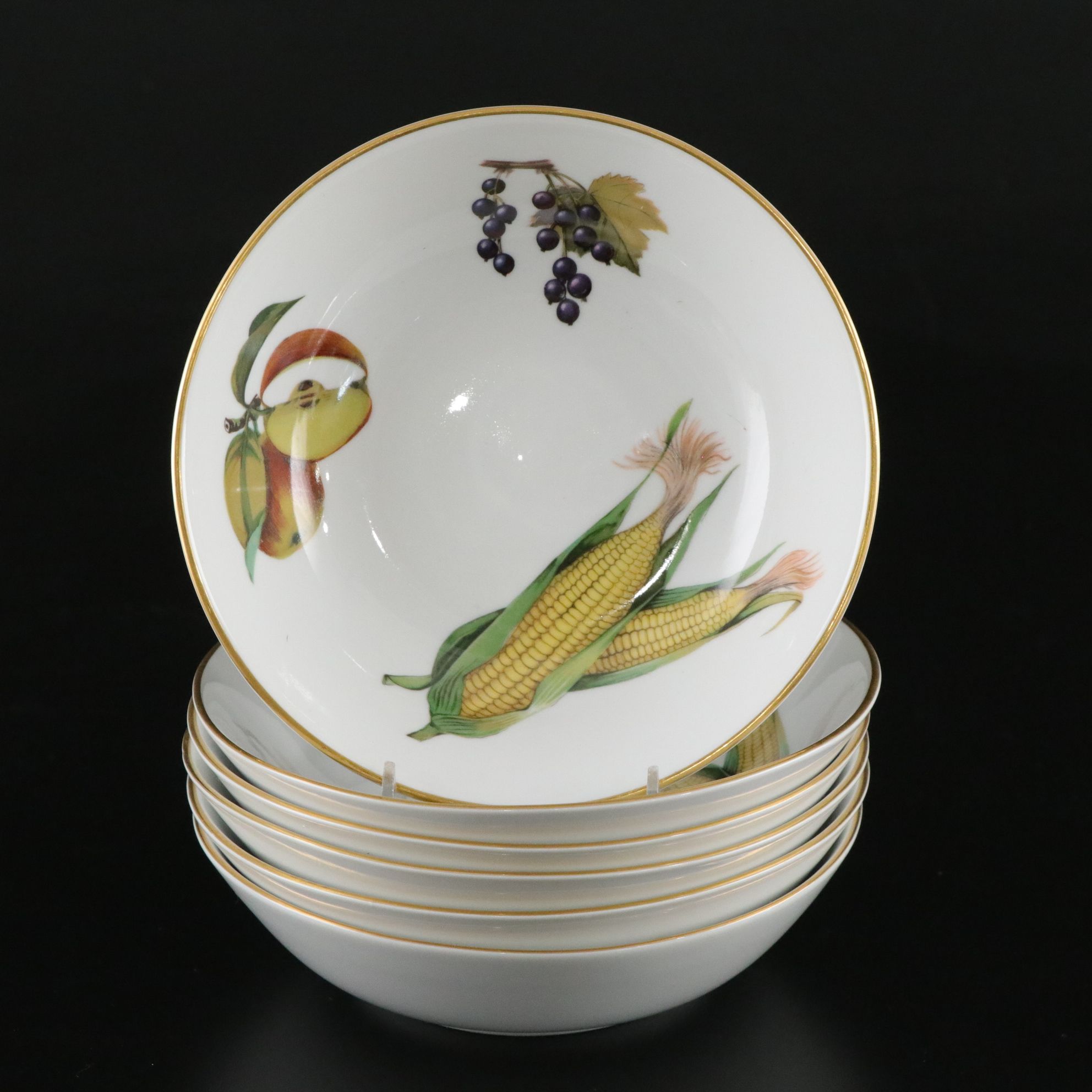 Royal Worcester "Evesham Gold" Dinnerware Set for Six with Extras & Serveware