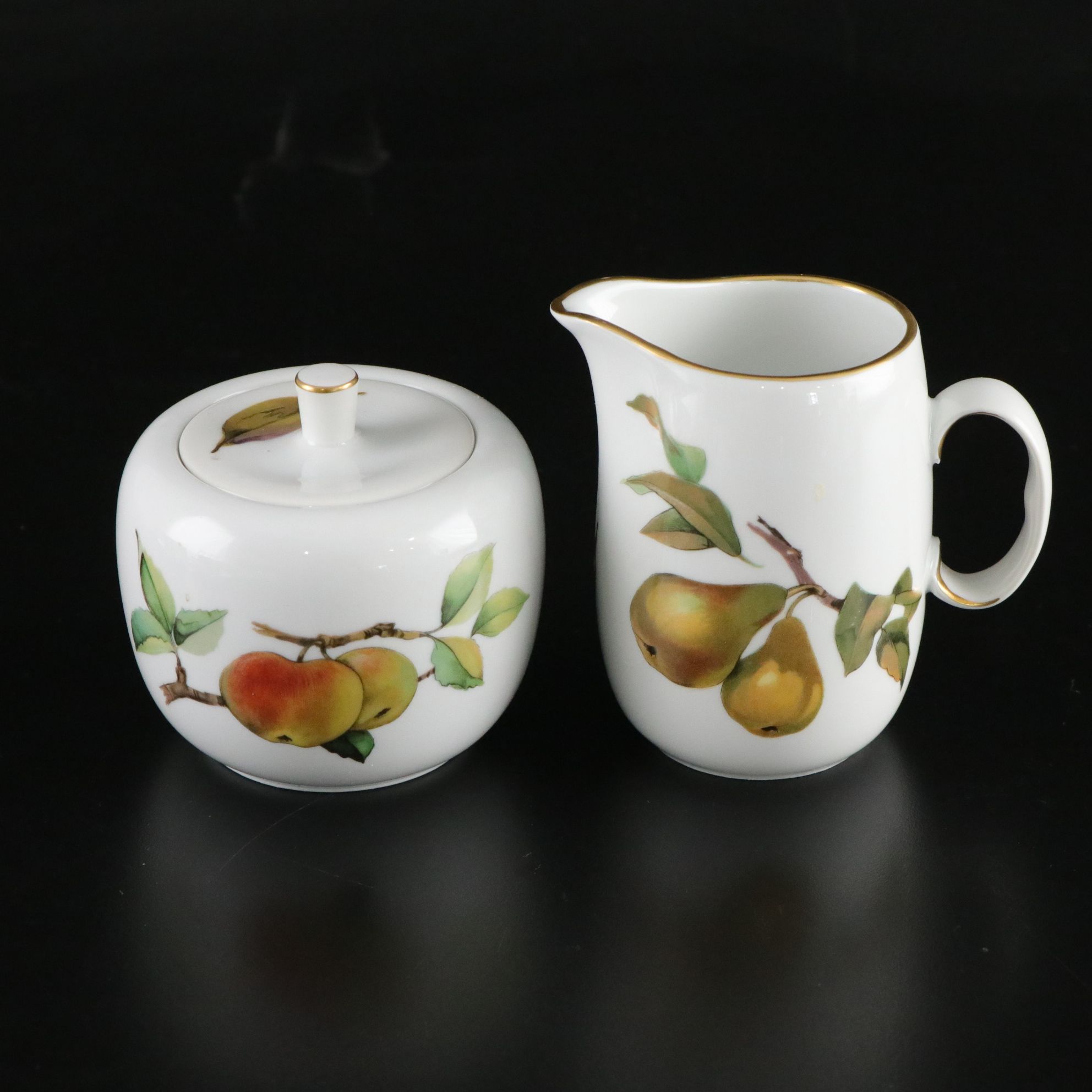 Royal Worcester "Evesham Gold" Dinnerware Set for Six with Extras & Serveware