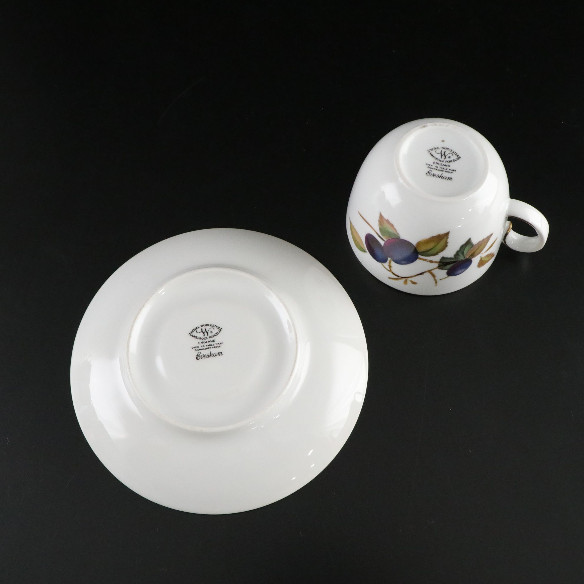 Royal Worcester "Evesham Gold" Dinnerware Set for Six with Extras & Serveware