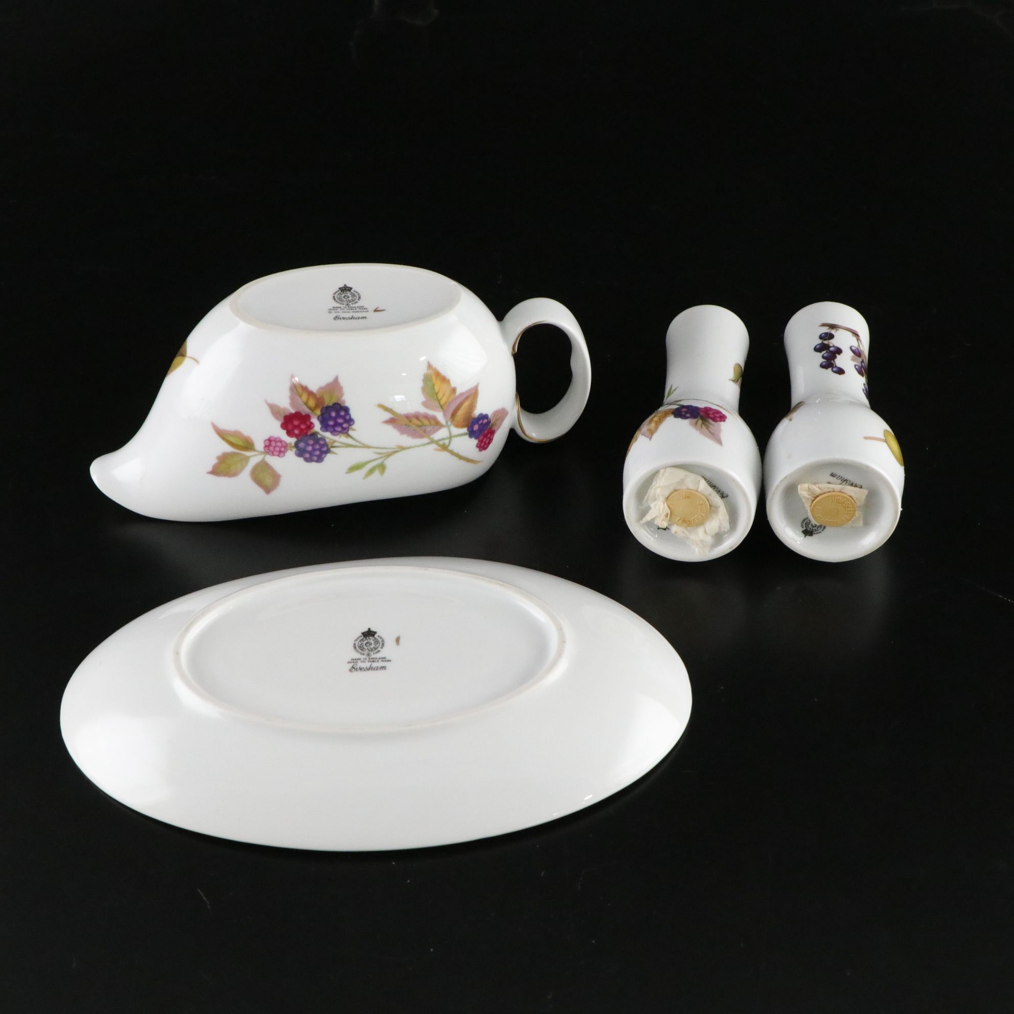 Royal Worcester "Evesham Gold" Dinnerware Set for Six with Extras & Serveware