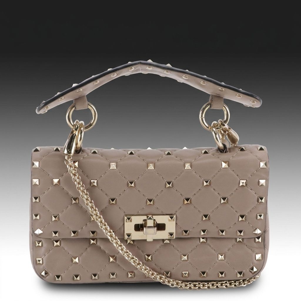Valentino Garavani Rockstud Spike Small Two-Way Bag in Quilted Calfskin Leather