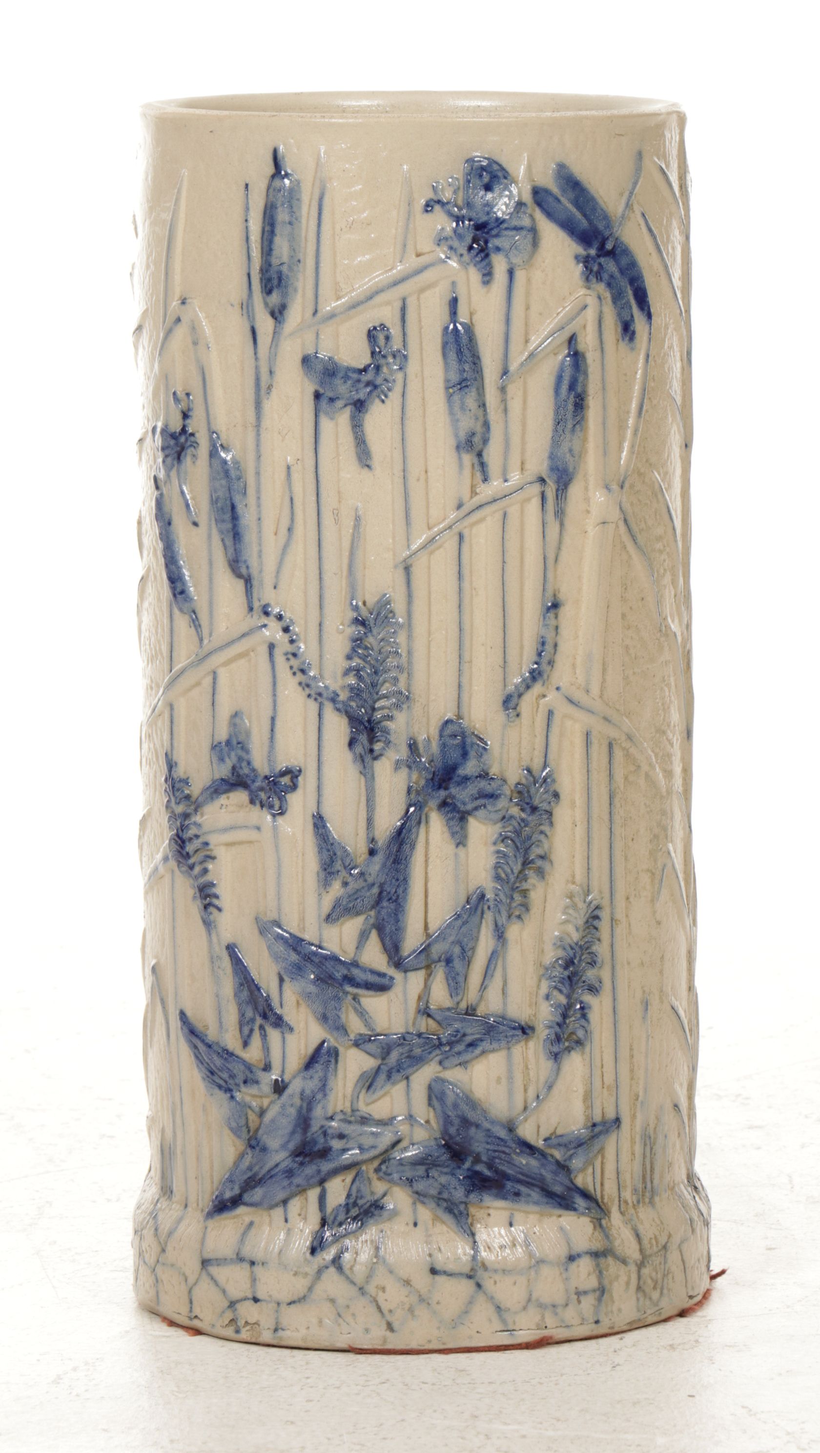 Whites Utica Stoneware "Alligator" Umbrella Stand