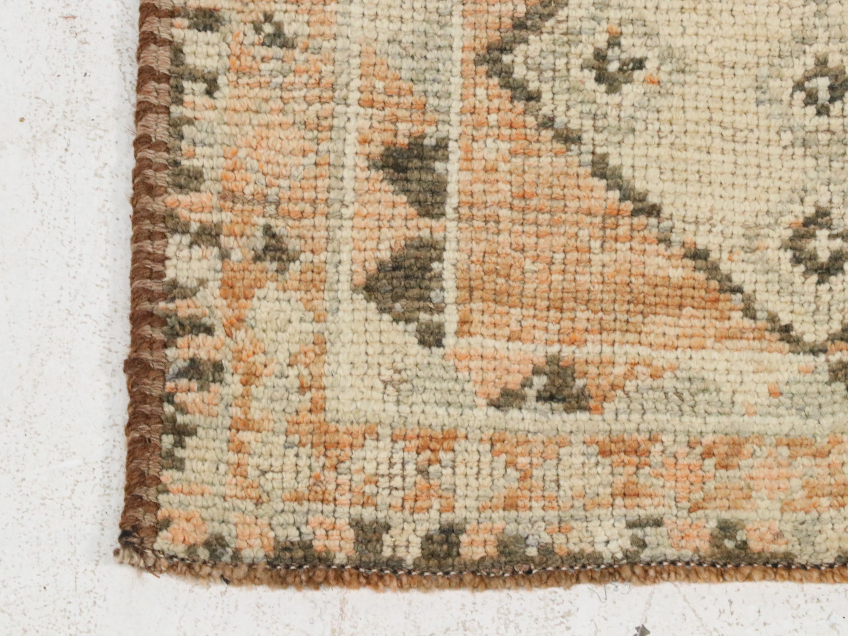 2'11 x 10'3 Hand-Knotted Turkish Oushak Carpet Runner